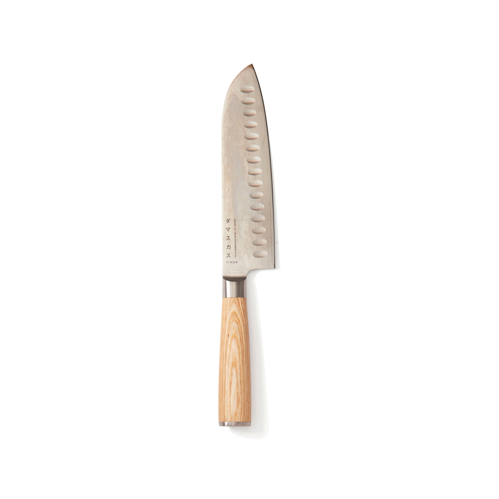 VINGA Cuchillo Hattasan Damascus Santoku