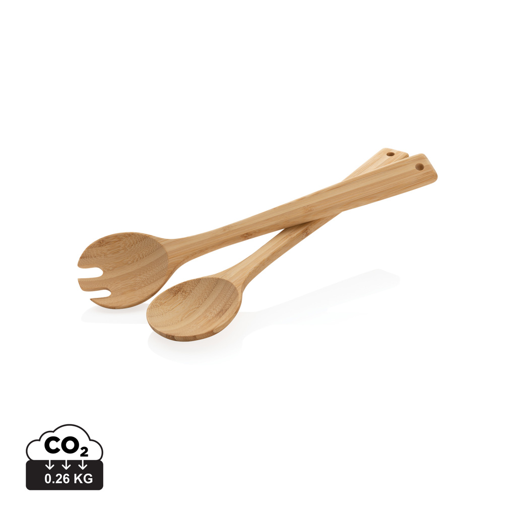 Set de cubiertos de ensalada de bambú Ukiyo 2 piezas
