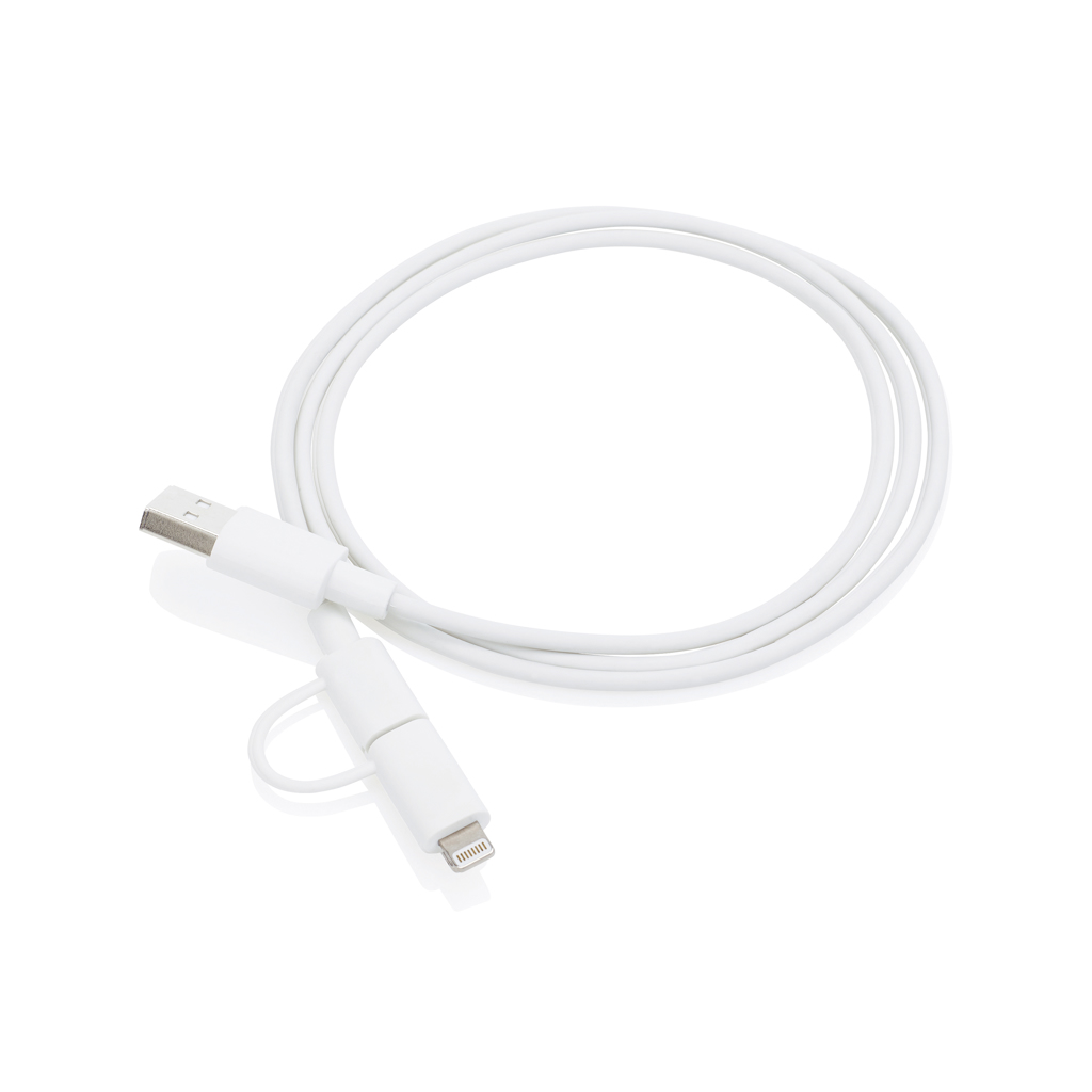 Cable 2 en 1 con licencia Mfi