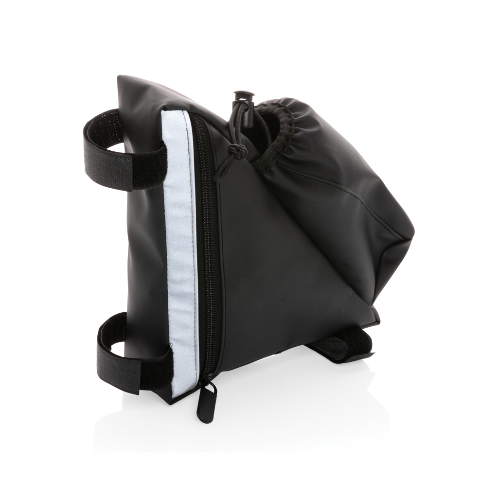 Bolsa bicicleta de alta visibilidad de PU con portabotella