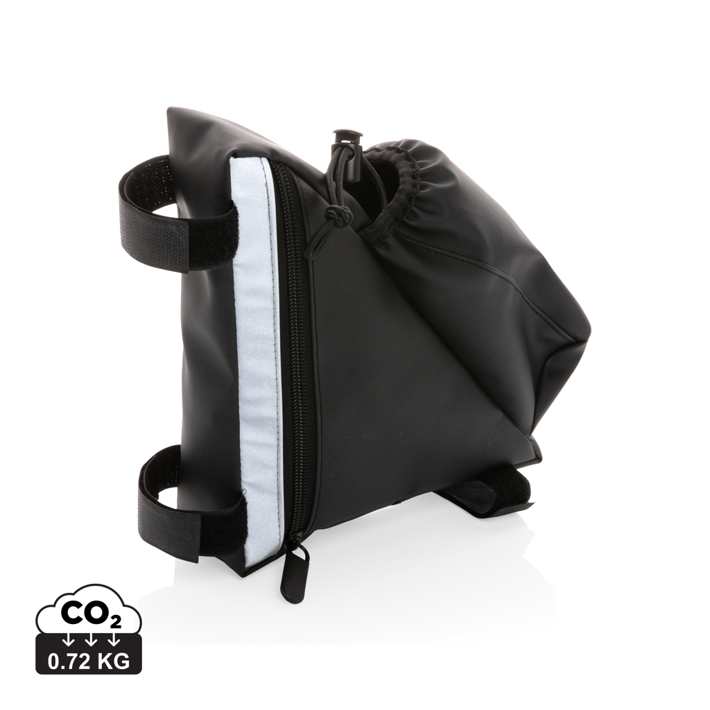Bolsa bicicleta de alta visibilidad de PU con portabotella