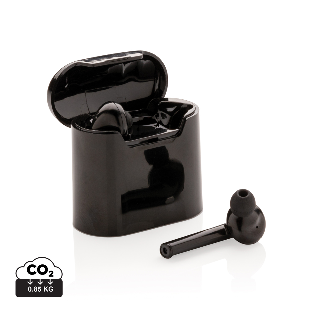 Auriculares inalámbricos Liberty en caja de carga