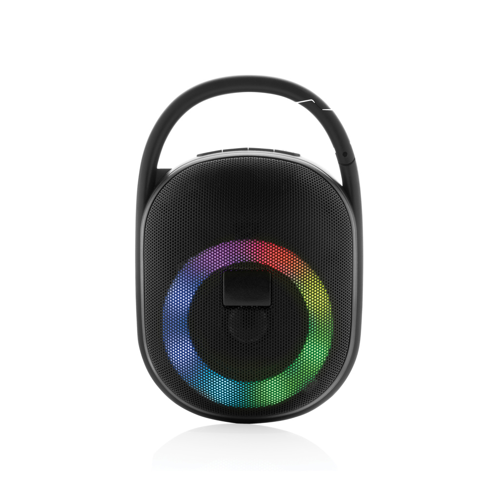 Altavoz de plástico reciclado RCS Lightboom 5W Clip