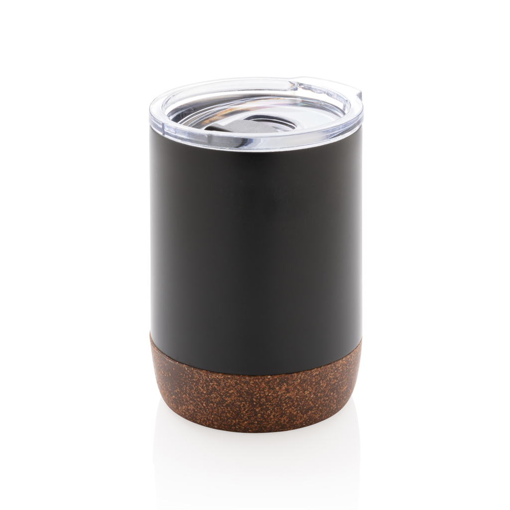 Taza al vacío con base de corcho