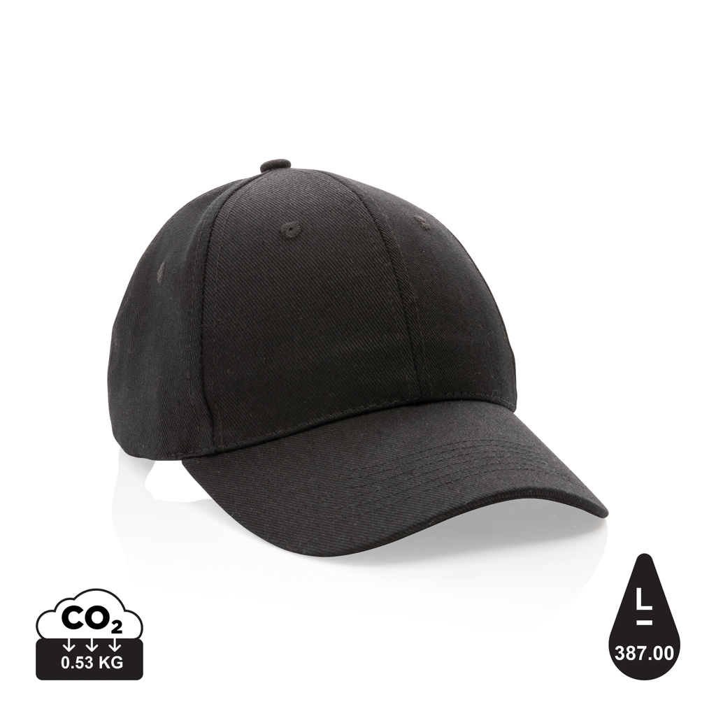 Gorra Impact 6 paneles 280gr de algodón reciclado