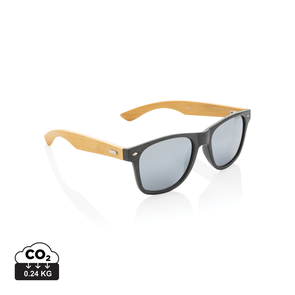 Gafas de sol de paja y bambú de trigo