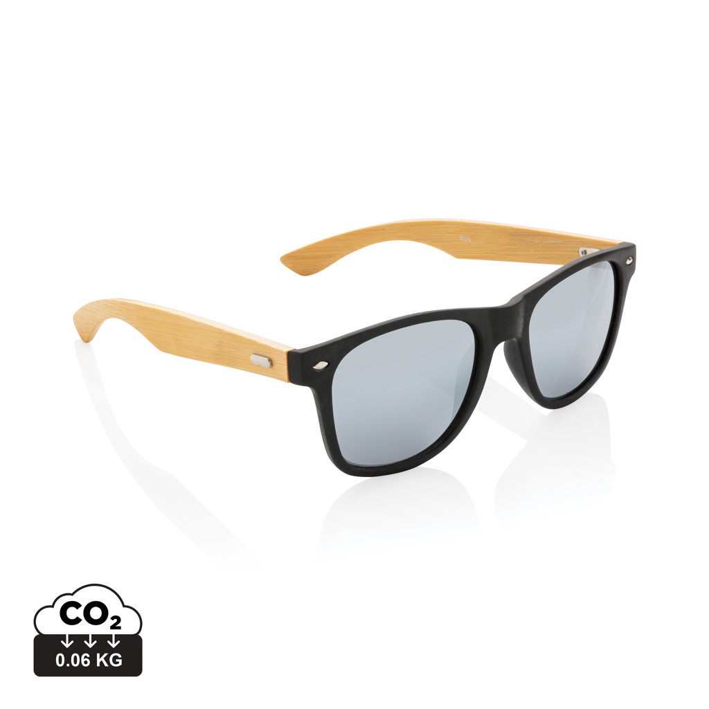 Gafas de sol de plástico reciclado bambú y RCS