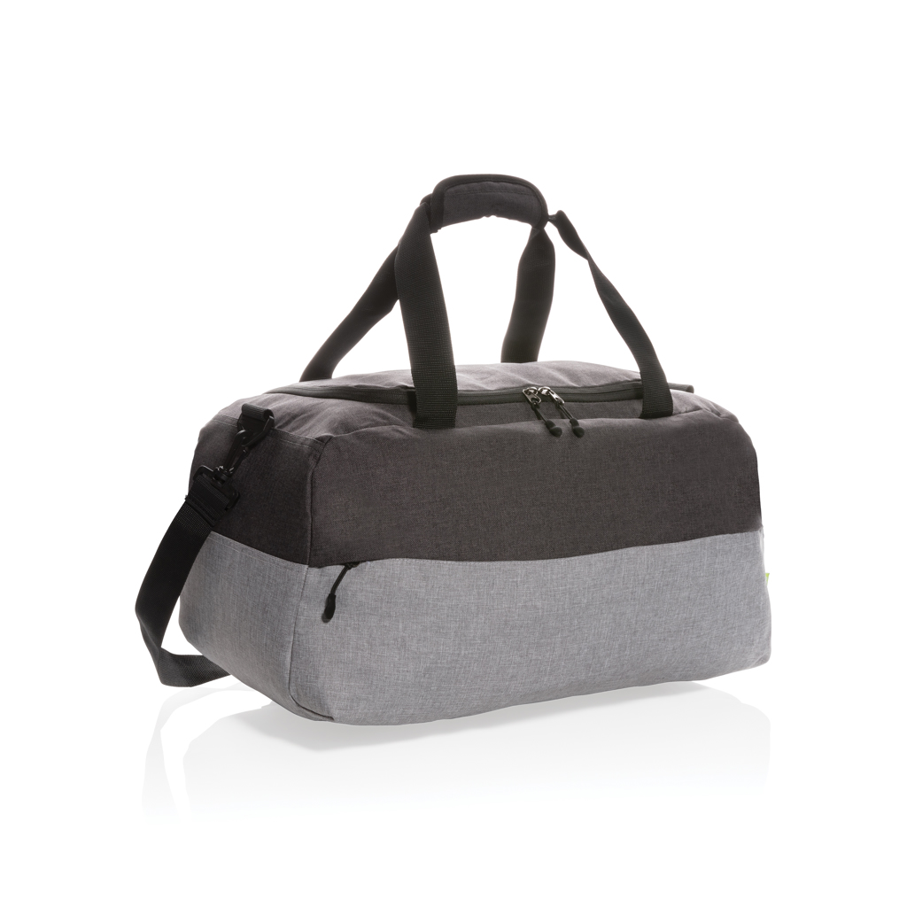 Bolsa de fin de semana Duo color RPET RFID sin PVC