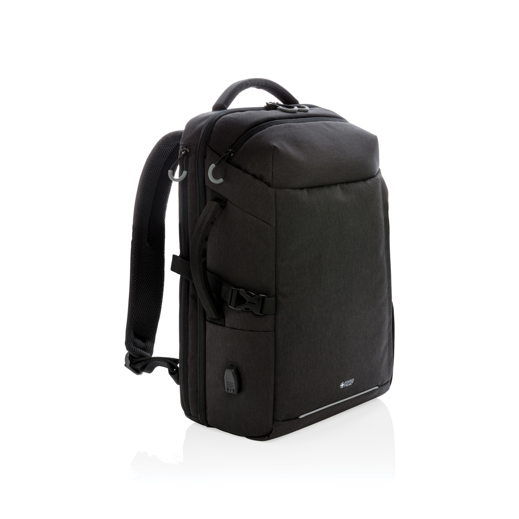 Mochila de viaje Swiss Peak XXL con protección RFID y USB