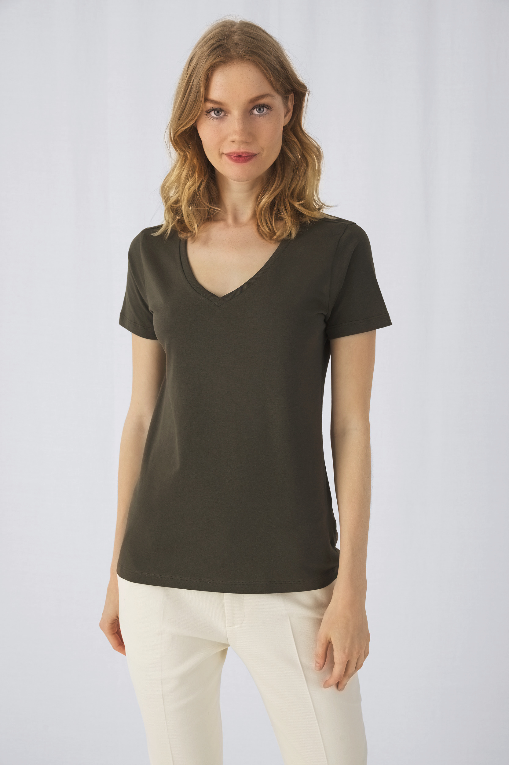 CGTW045 - Camiseta Organic Inspire cuello de pico mujer