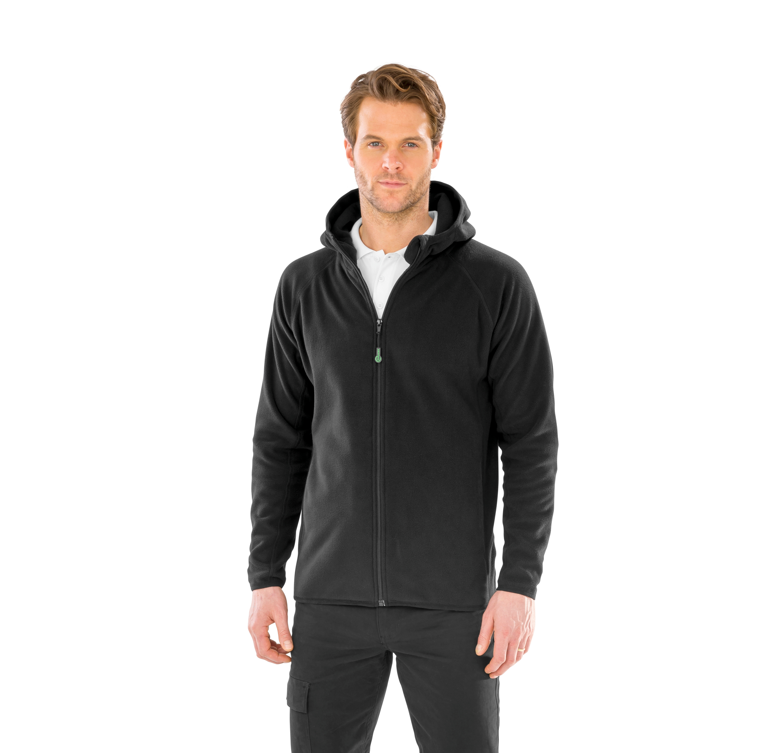 R906X - Chaqueta capucha micropolar - Material reciclado