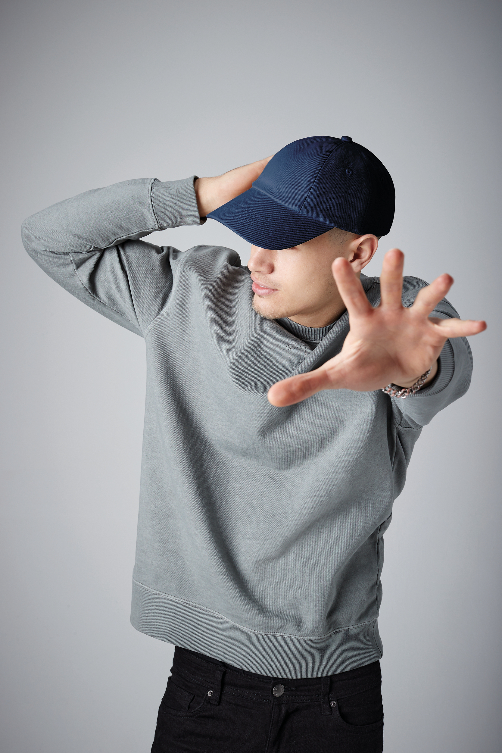 B58 - Gorra de perfil bajo algodón drill grueso - 6 paneles