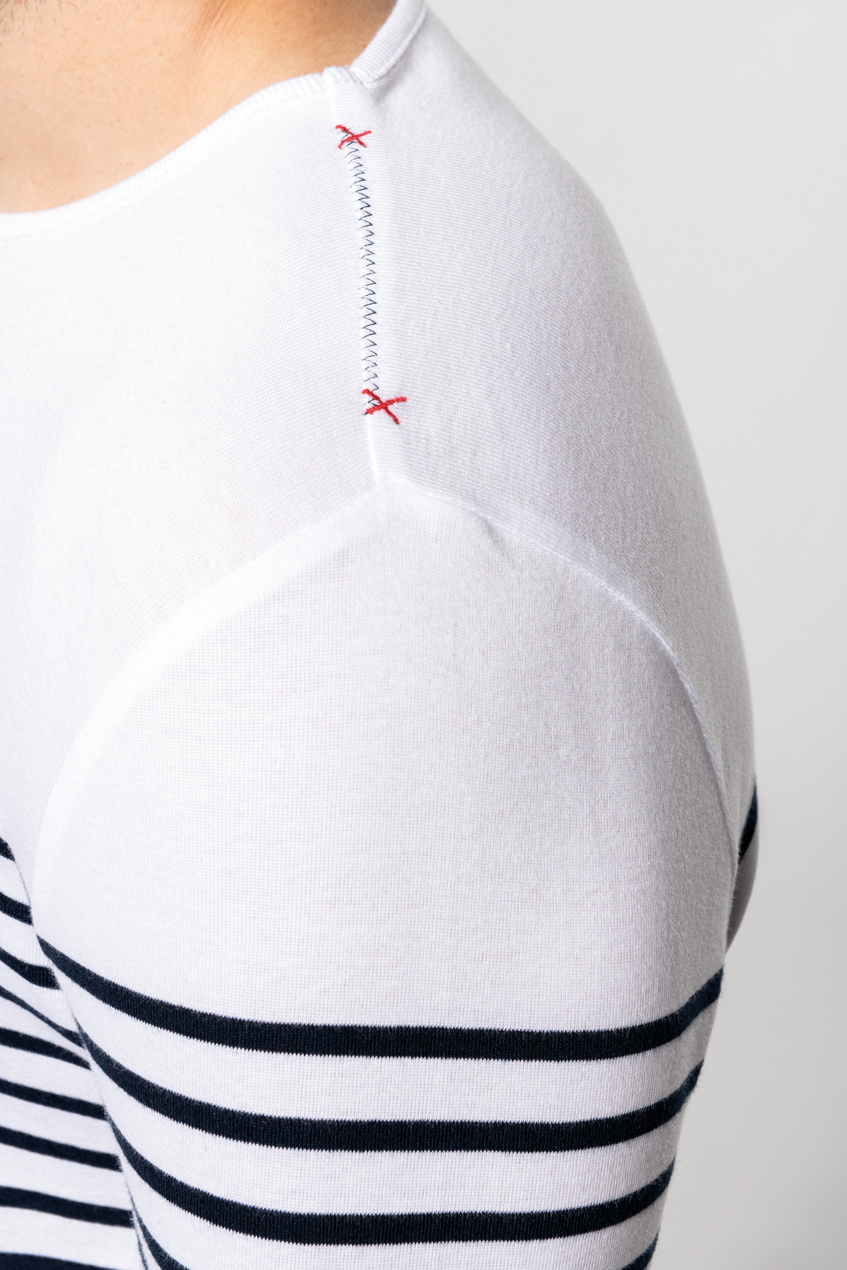 K366 - Camiseta marinera de manga larga de hombre