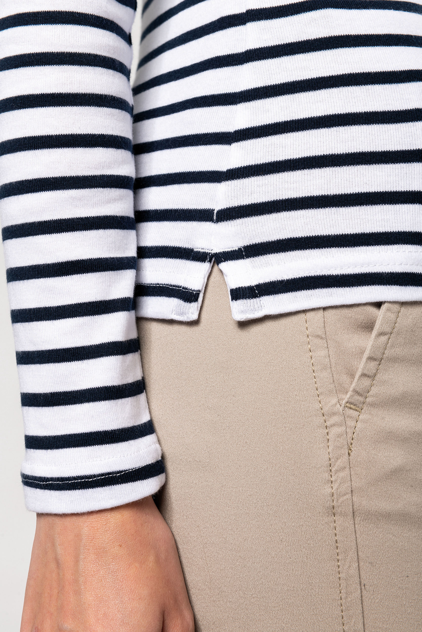 K386 - Camiseta marinera de manga larga de mujer