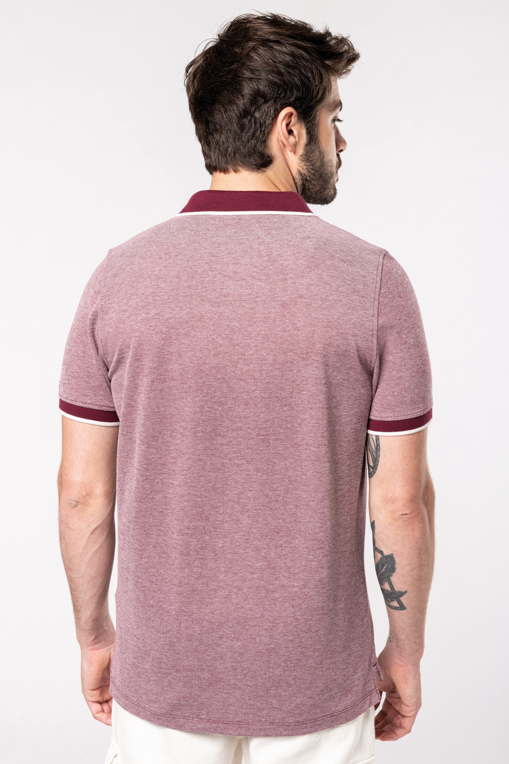 K266 - Polo bicolor para hombre