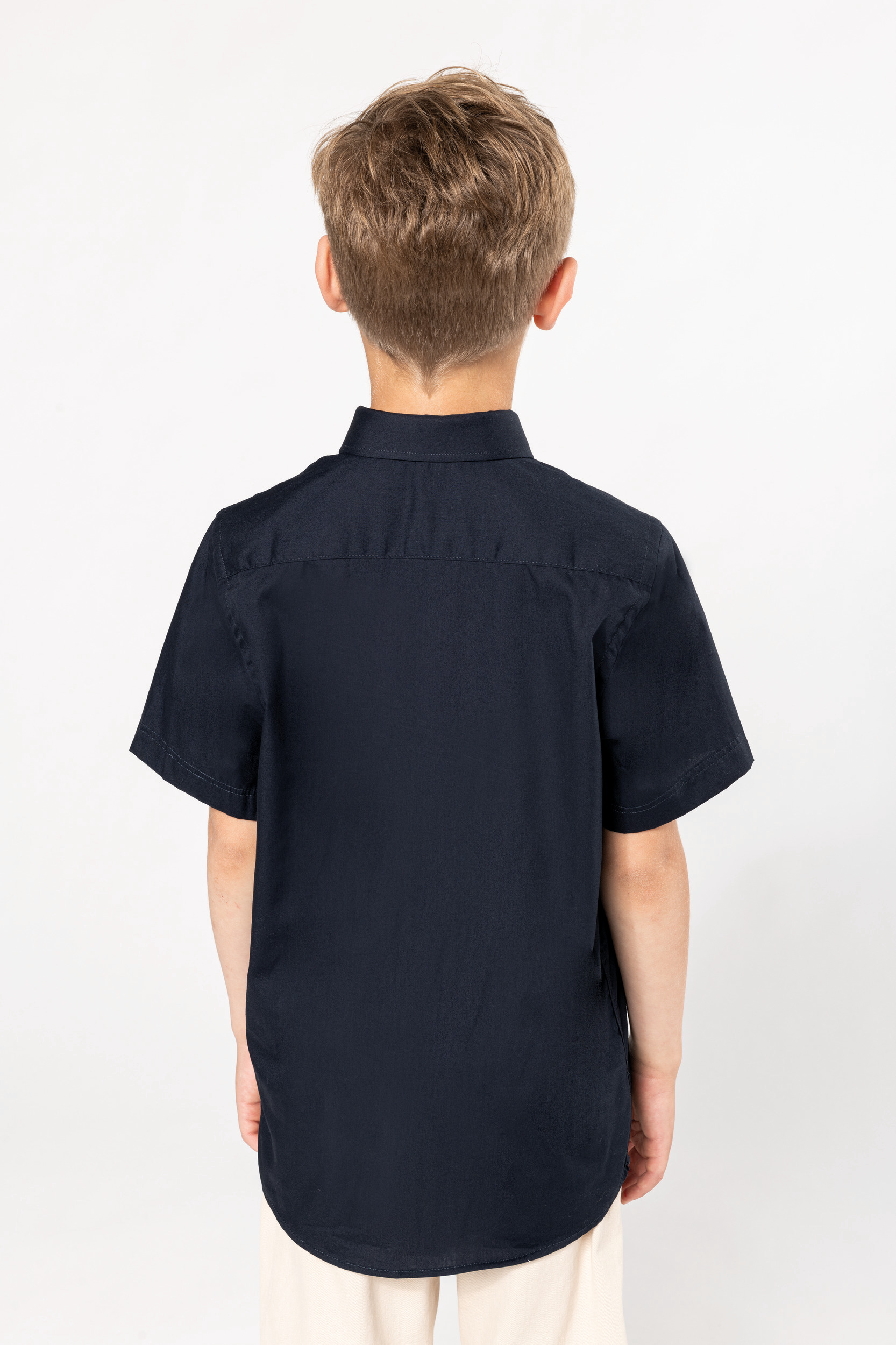 K520 - Camisa popelina manga corta niños