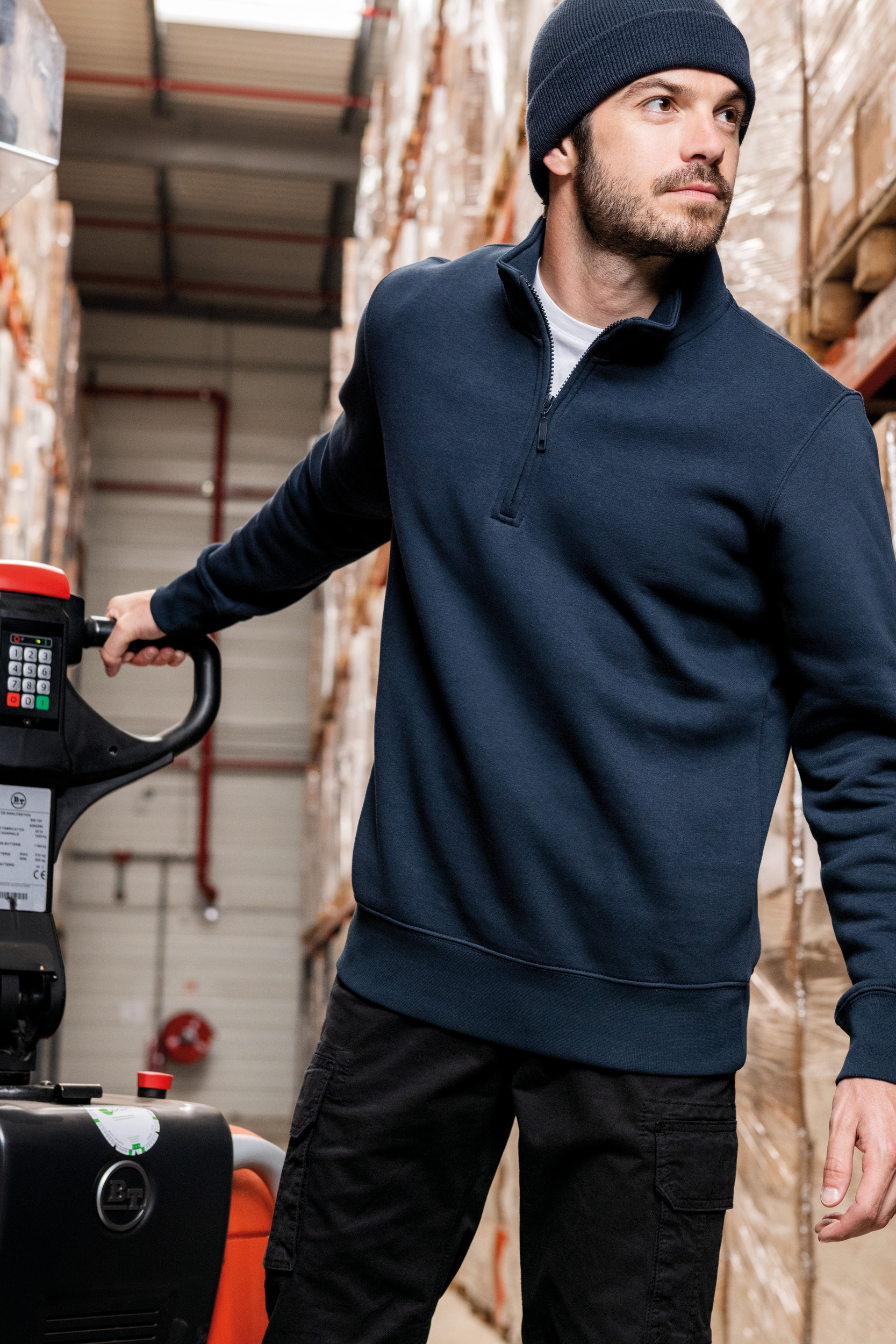 K487 - Sudadera 1/4 Cremallera