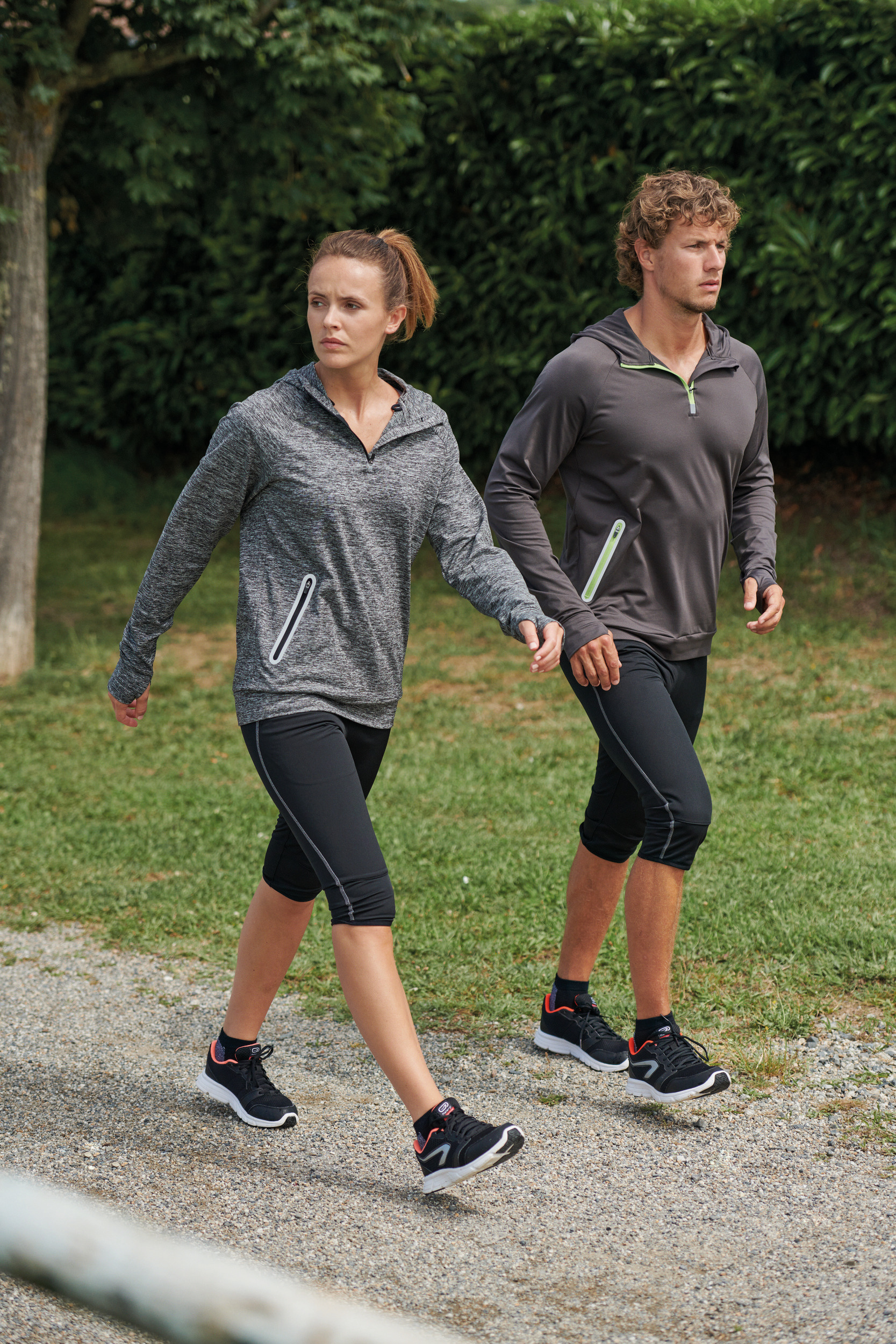 PA360 - Sudadera deportiva capucha 1/4 cremallera unisex