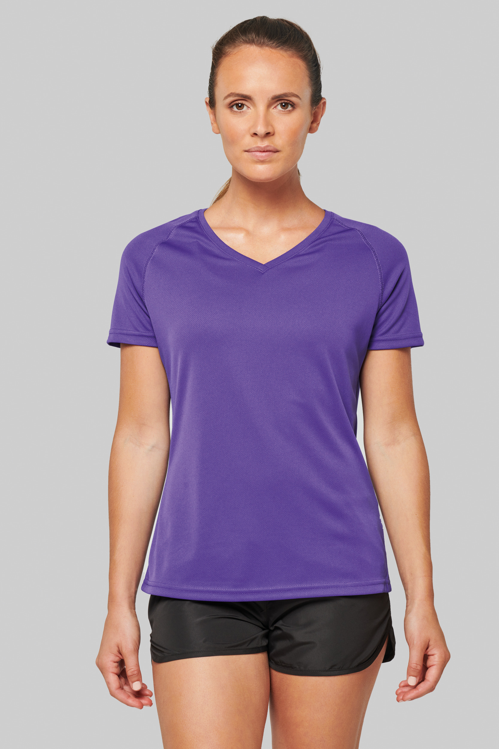 PA477 - Camiseta de deporte cuello de pico mujer