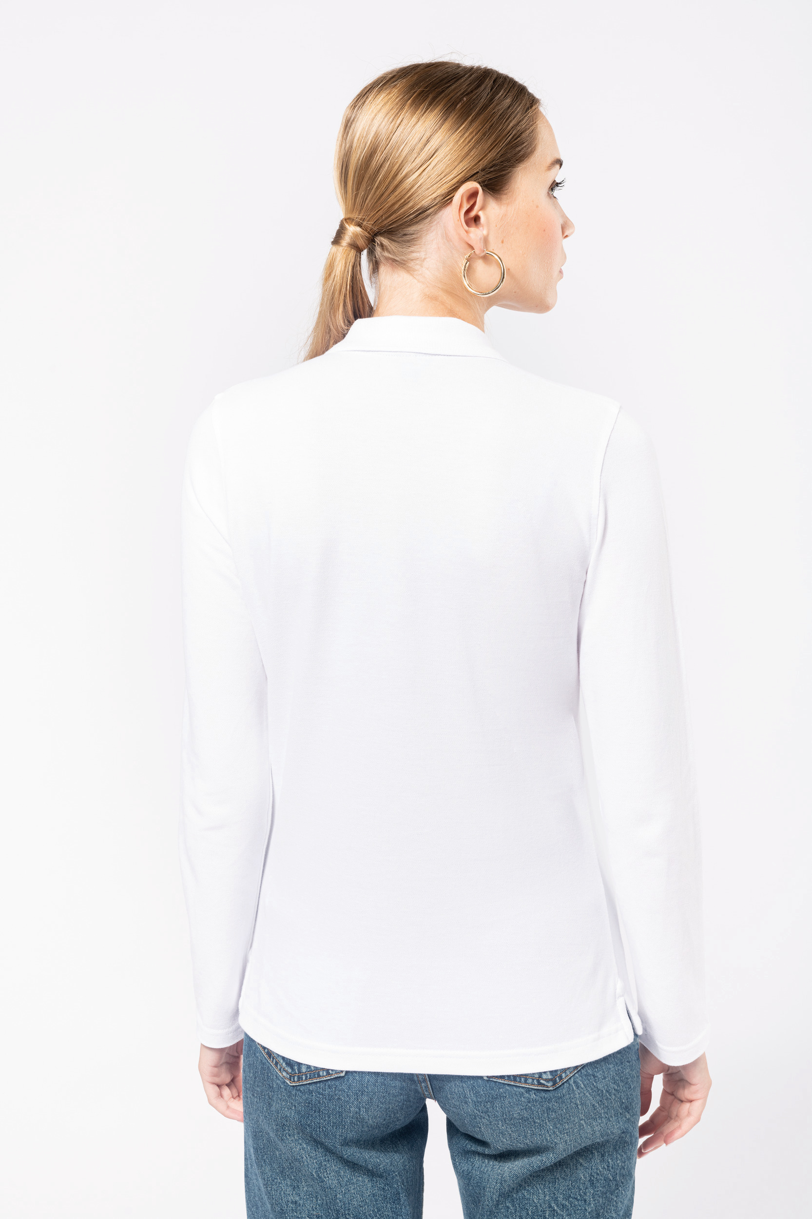 K244 - Polo manga larga mujer