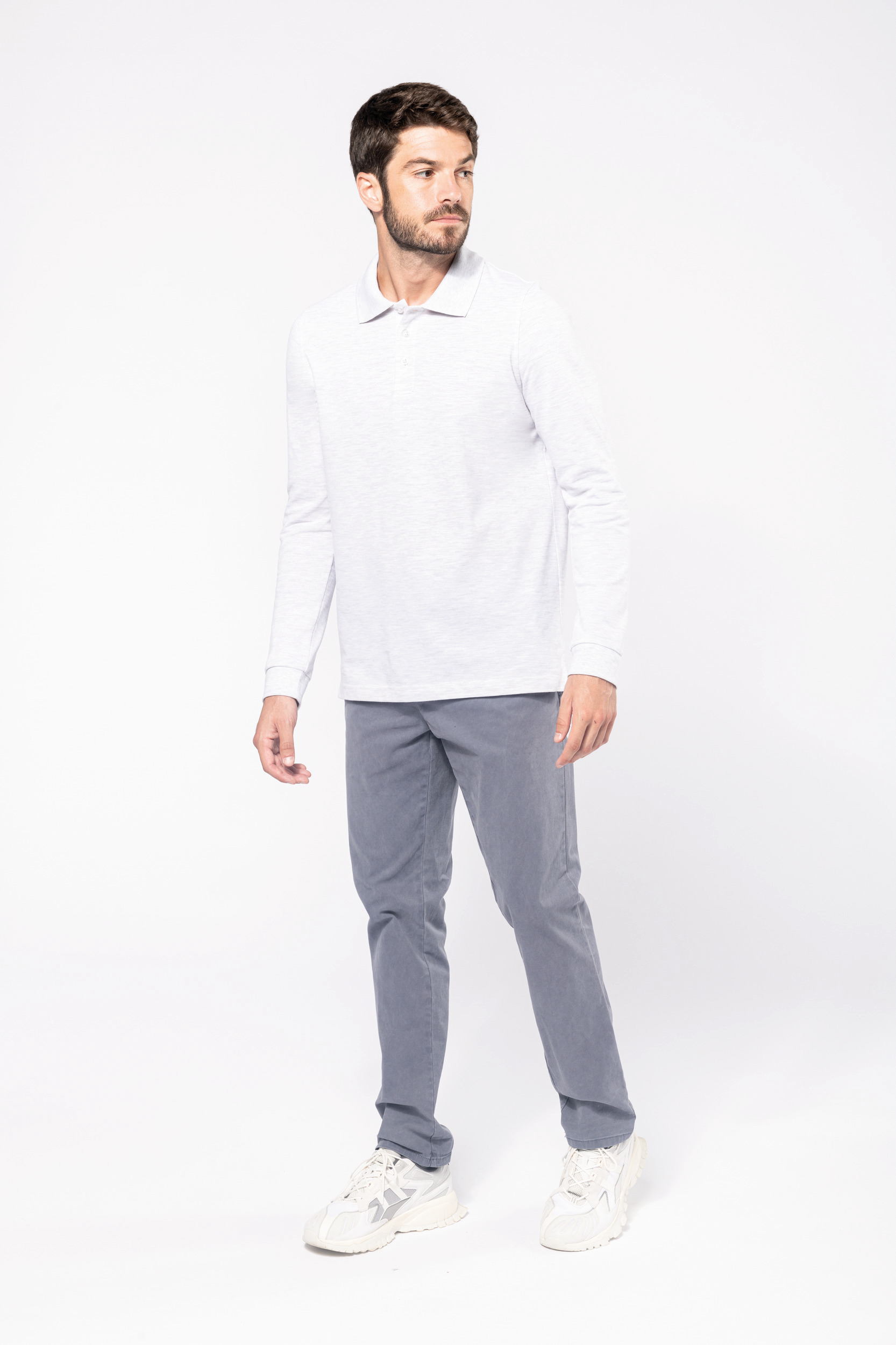 K243 - Polo manga larga hombre