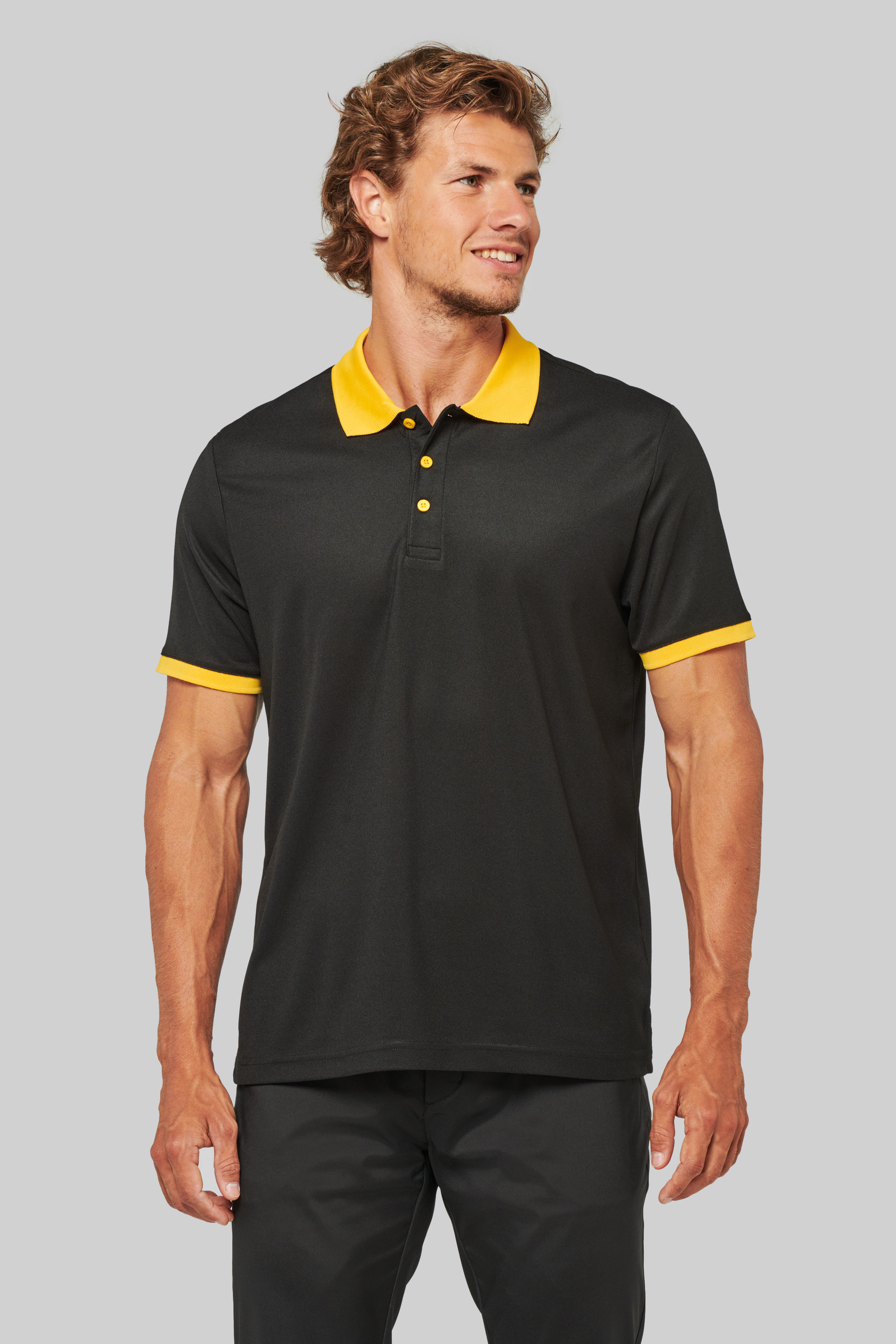 PA489 - Polo piqué performance hombre
