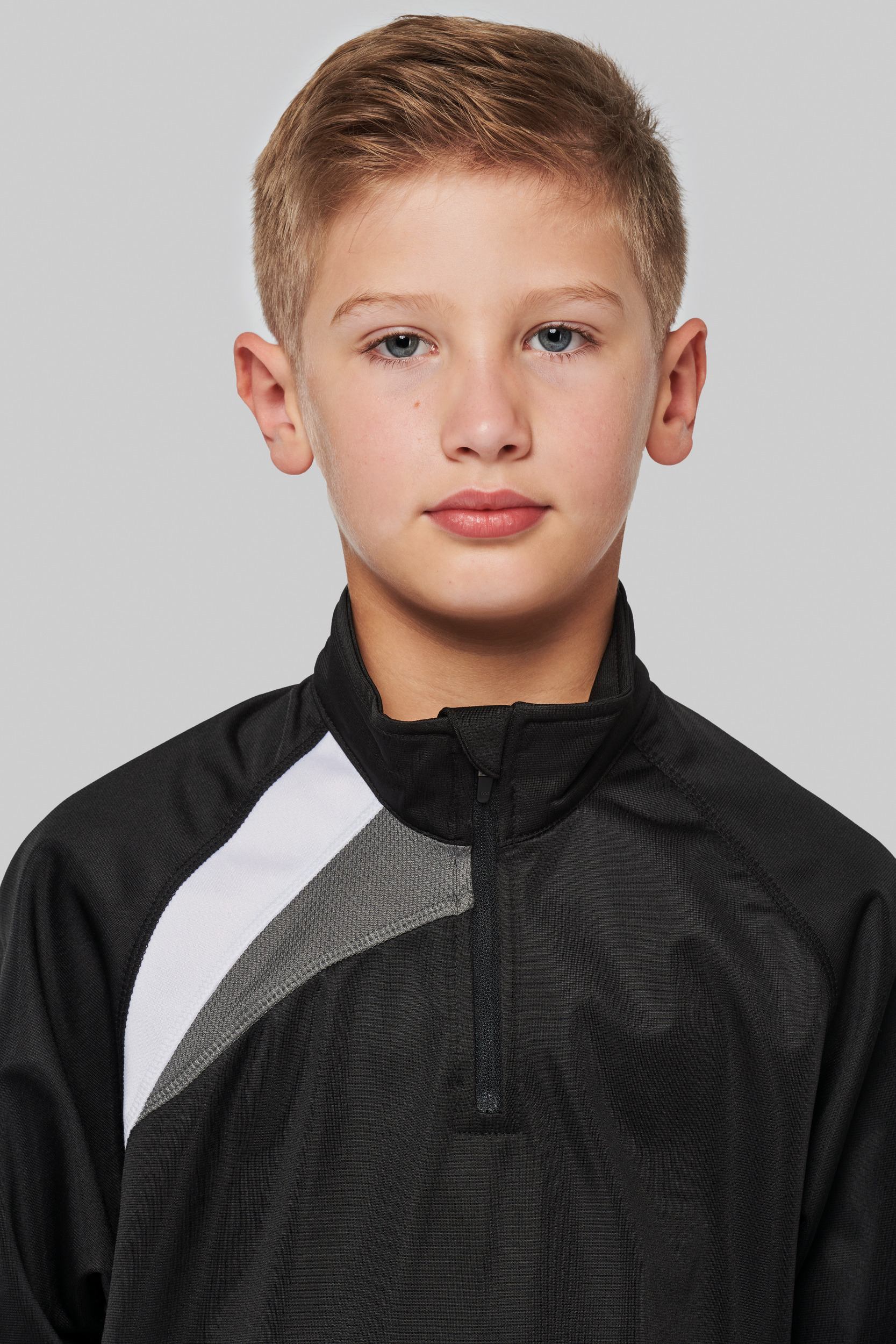 PA329 - Sudadera de entrenamiento 1/4 cremallera niños