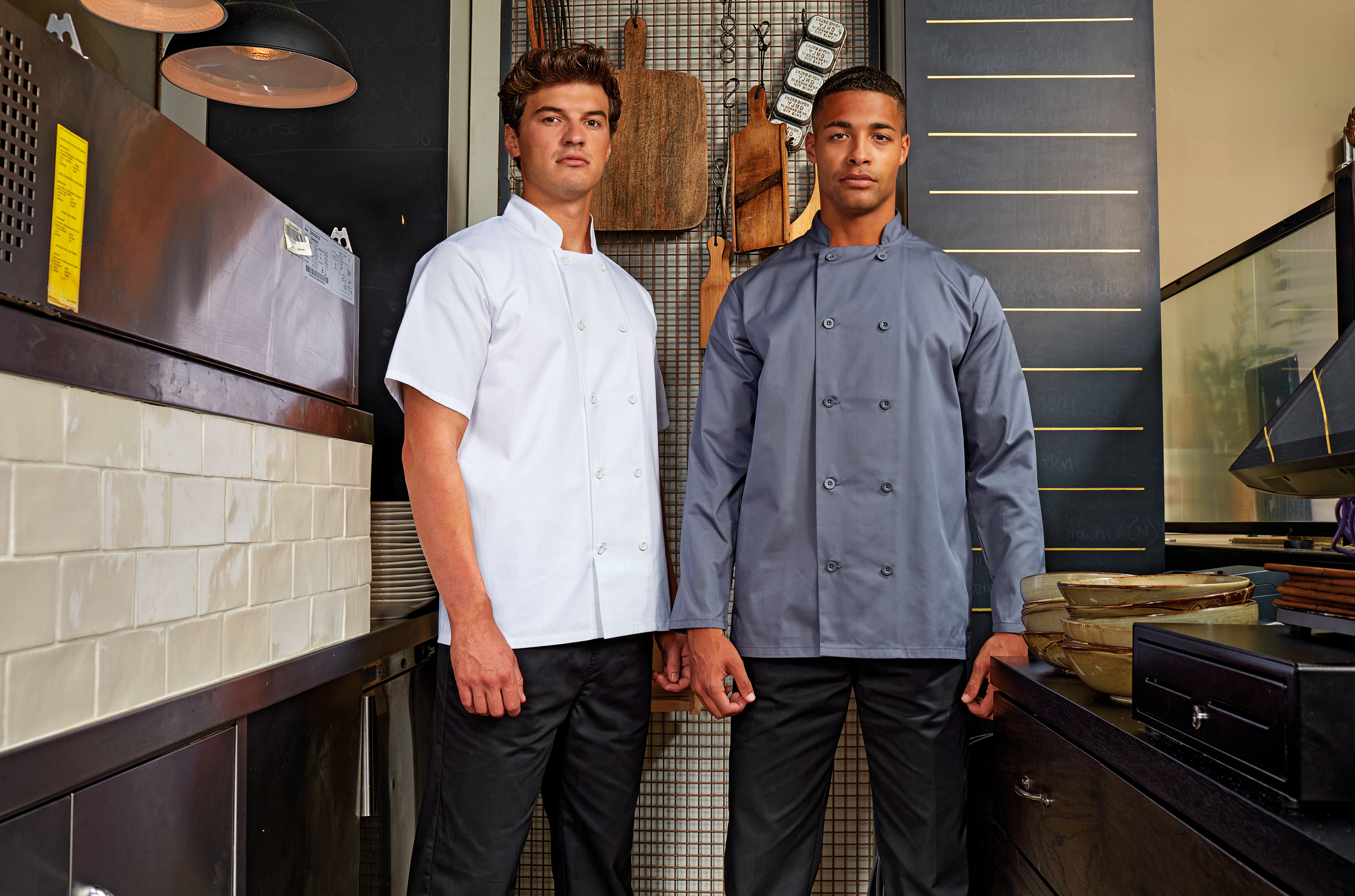 PR656 - Chaqueta de cocina manga corta