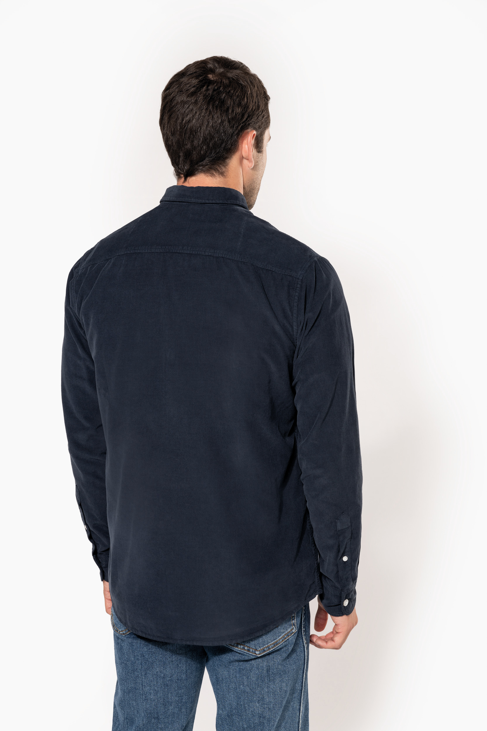 K599 - Camisa de pana manga larga hombre