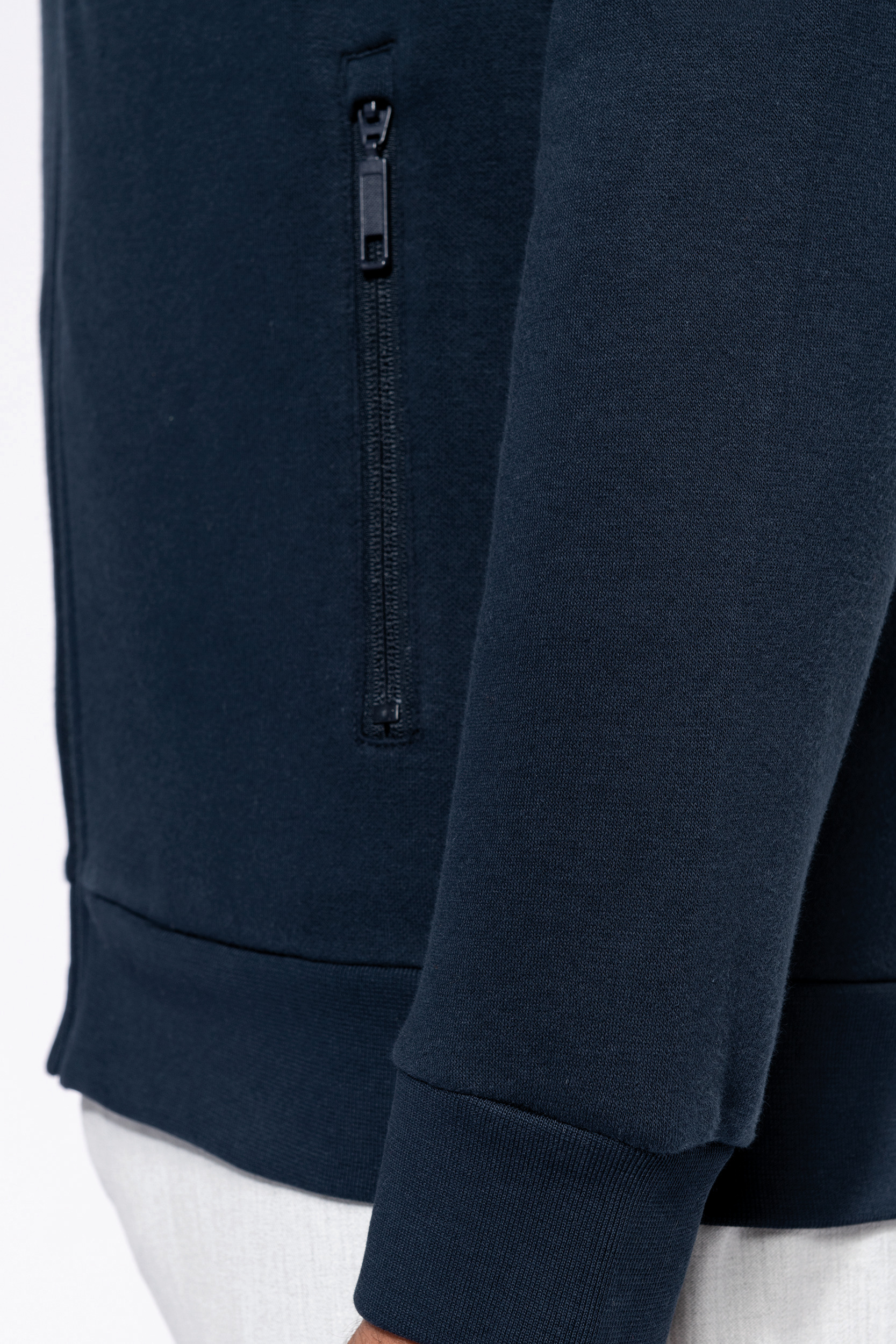 K4002 - Chaqueta de felpa con cremallera