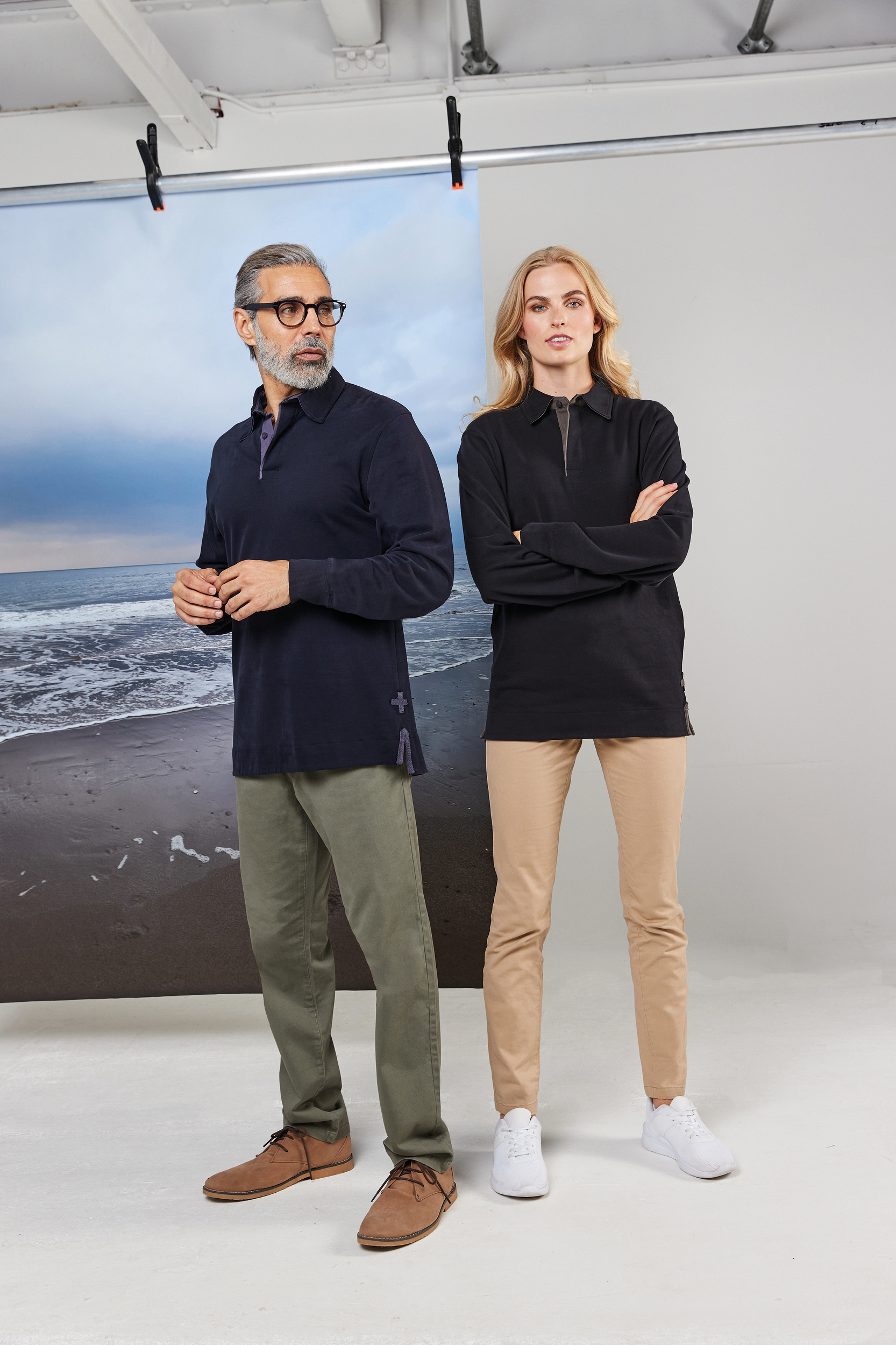 FR43 - Polo rugby manga larga