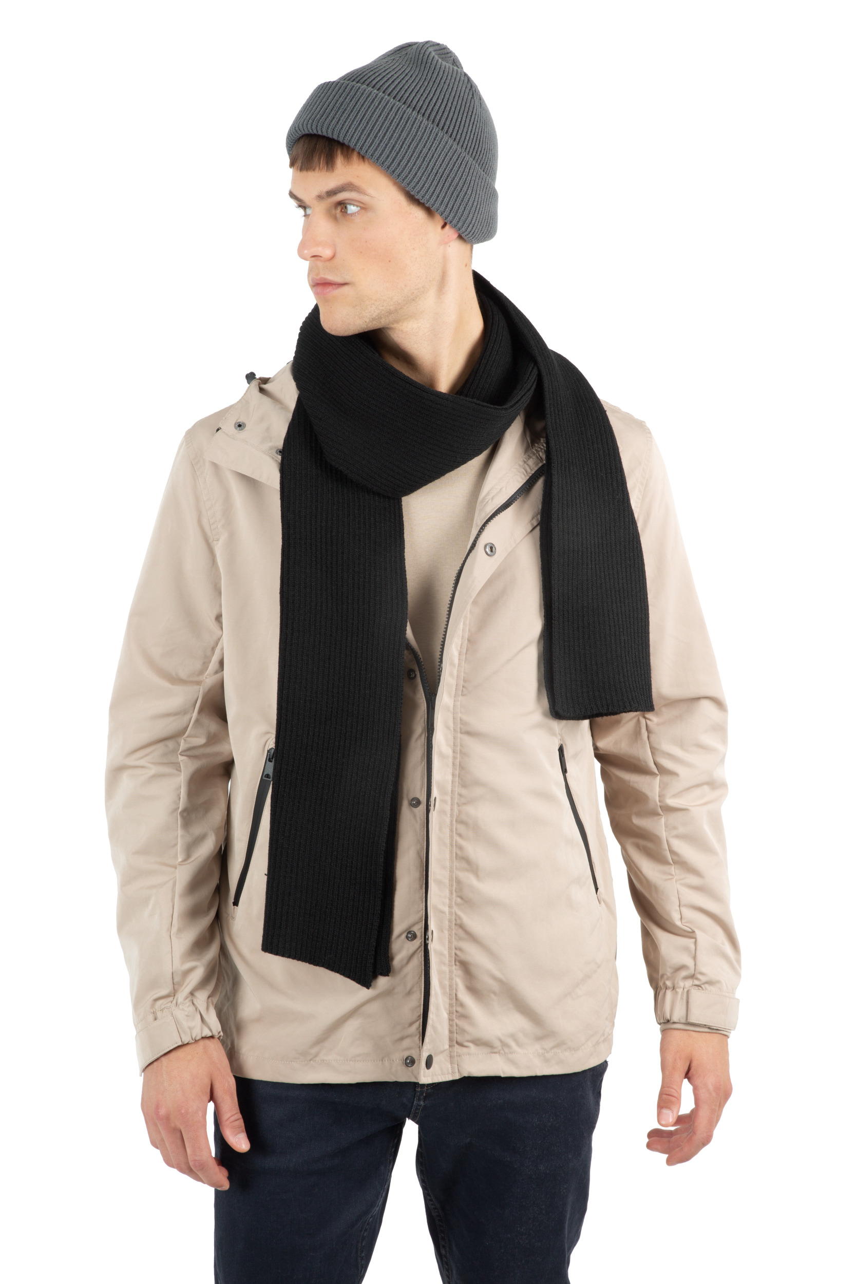 KP957 - Bufanda de punto canalé