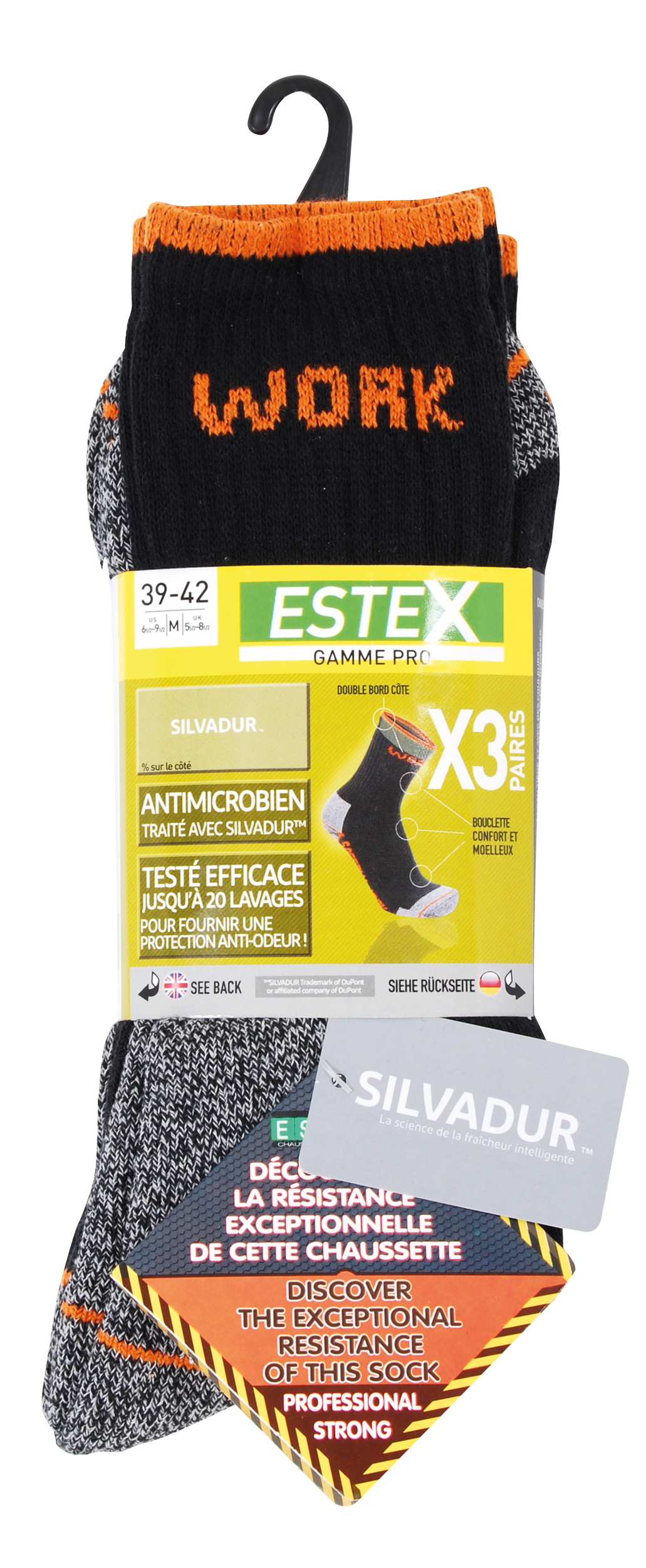 ES6106 - Pack - 3 pares de calcetines SAFETY WORK