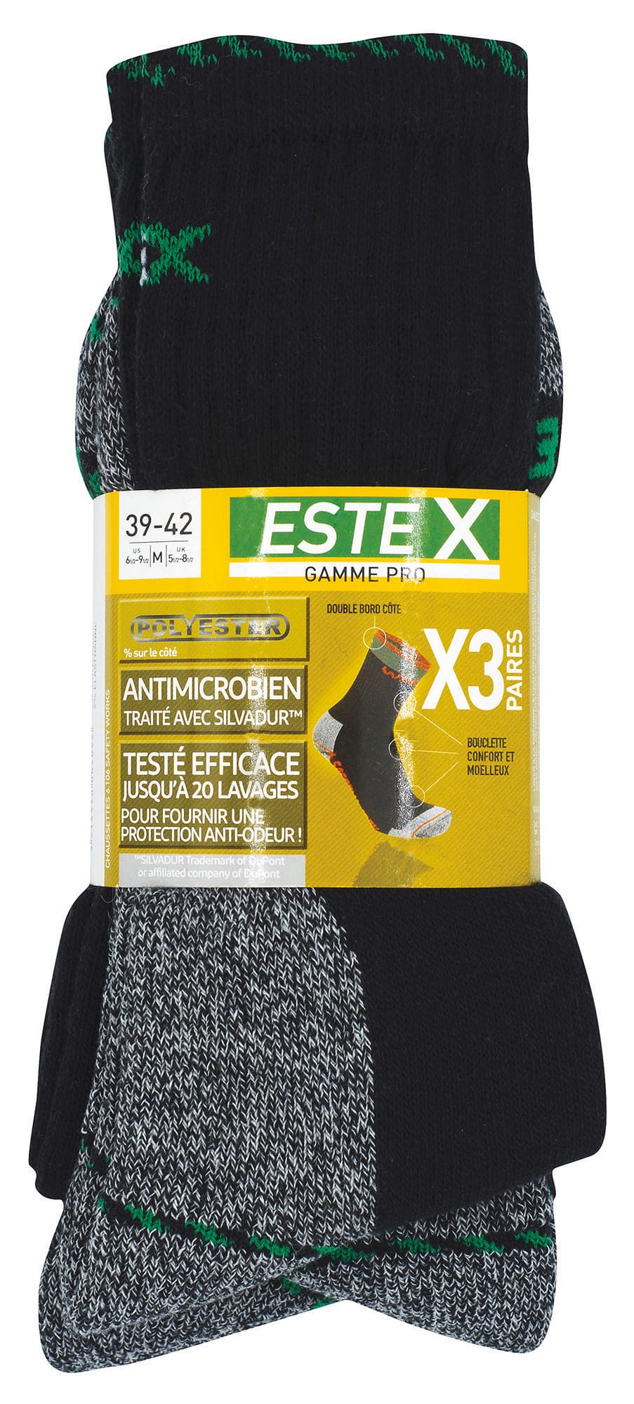 ES6106 - Pack - 3 pares de calcetines SAFETY WORK