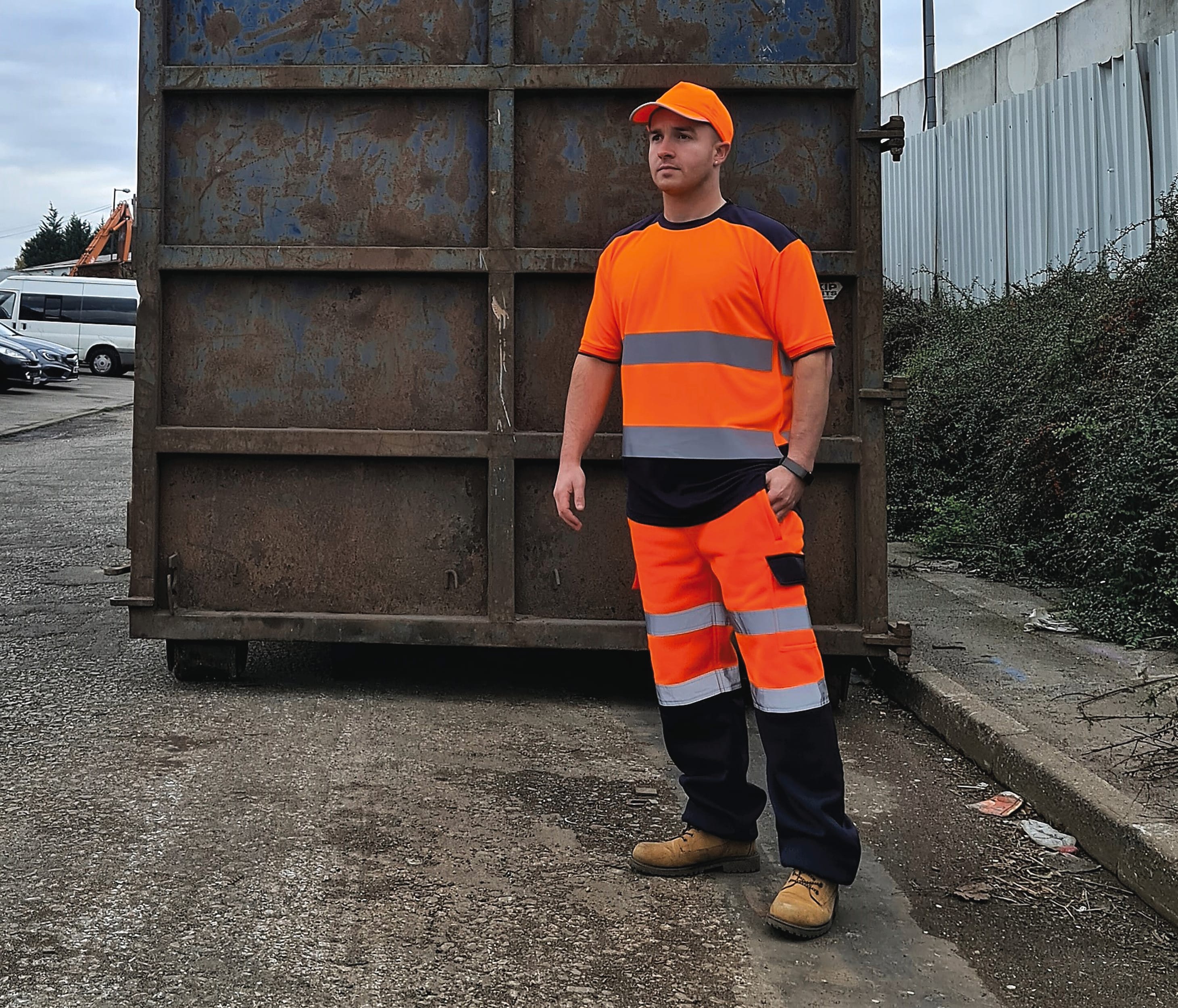 YHVJ400 - Camiseta bicolor Hi-vis