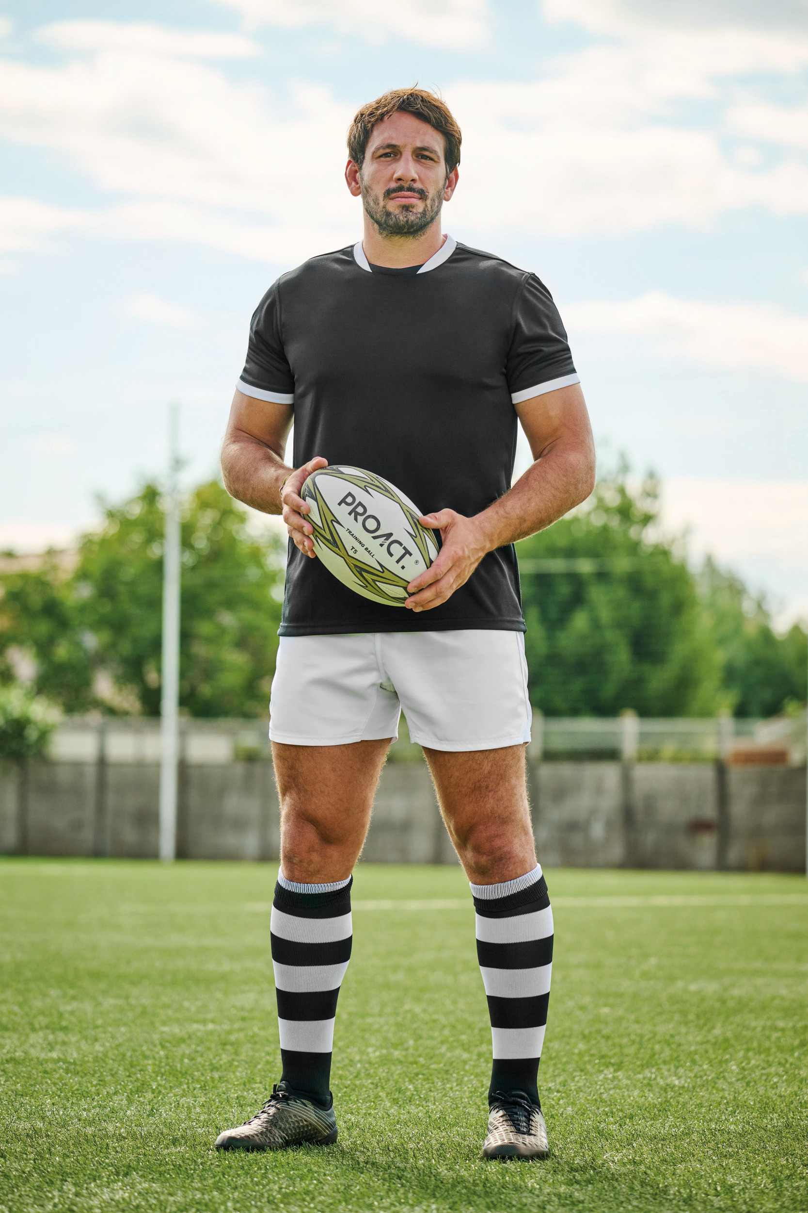 PA4027 - Camiseta rugby manga corta  unisex