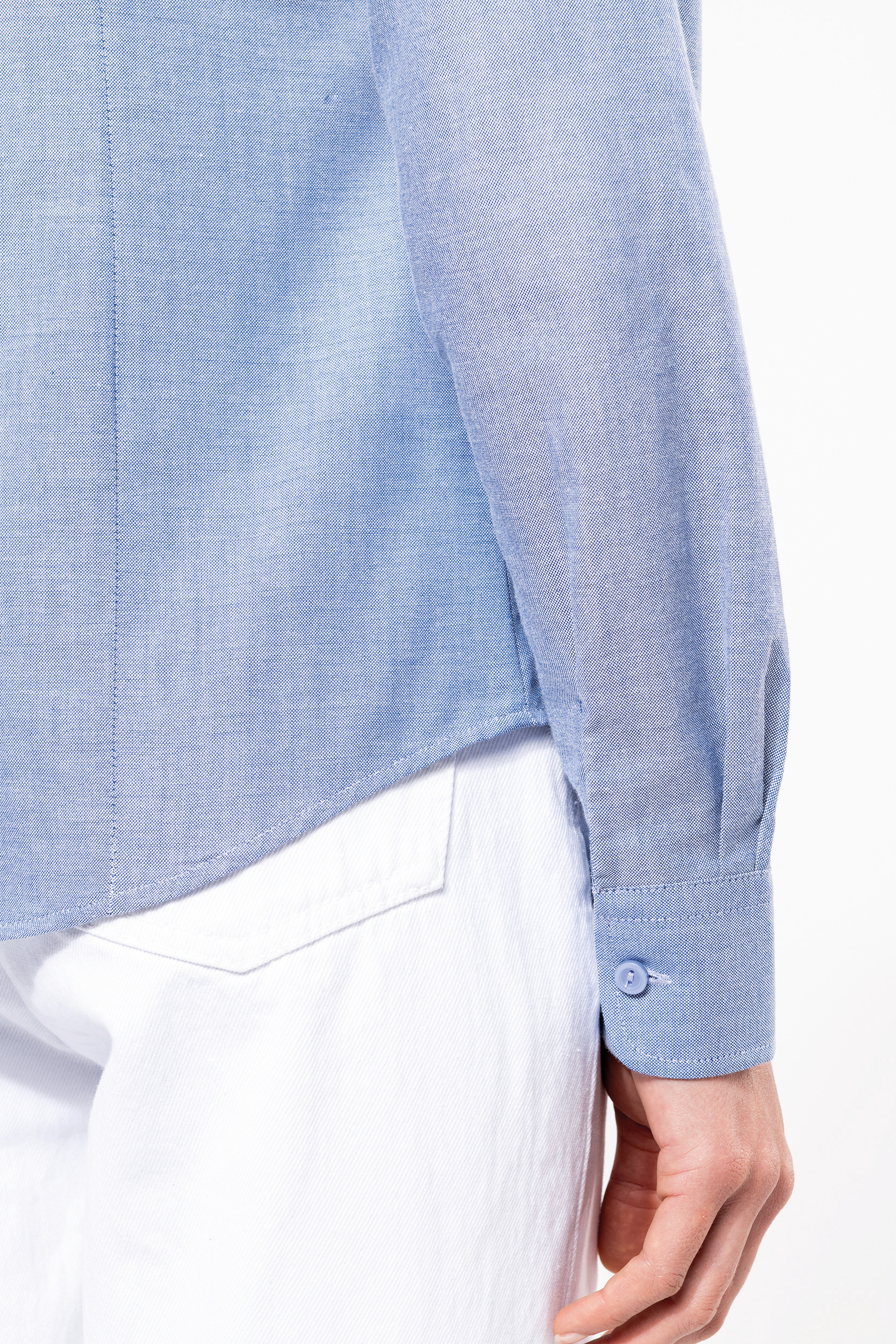 K534 - Camisa oxford manga larga mujer