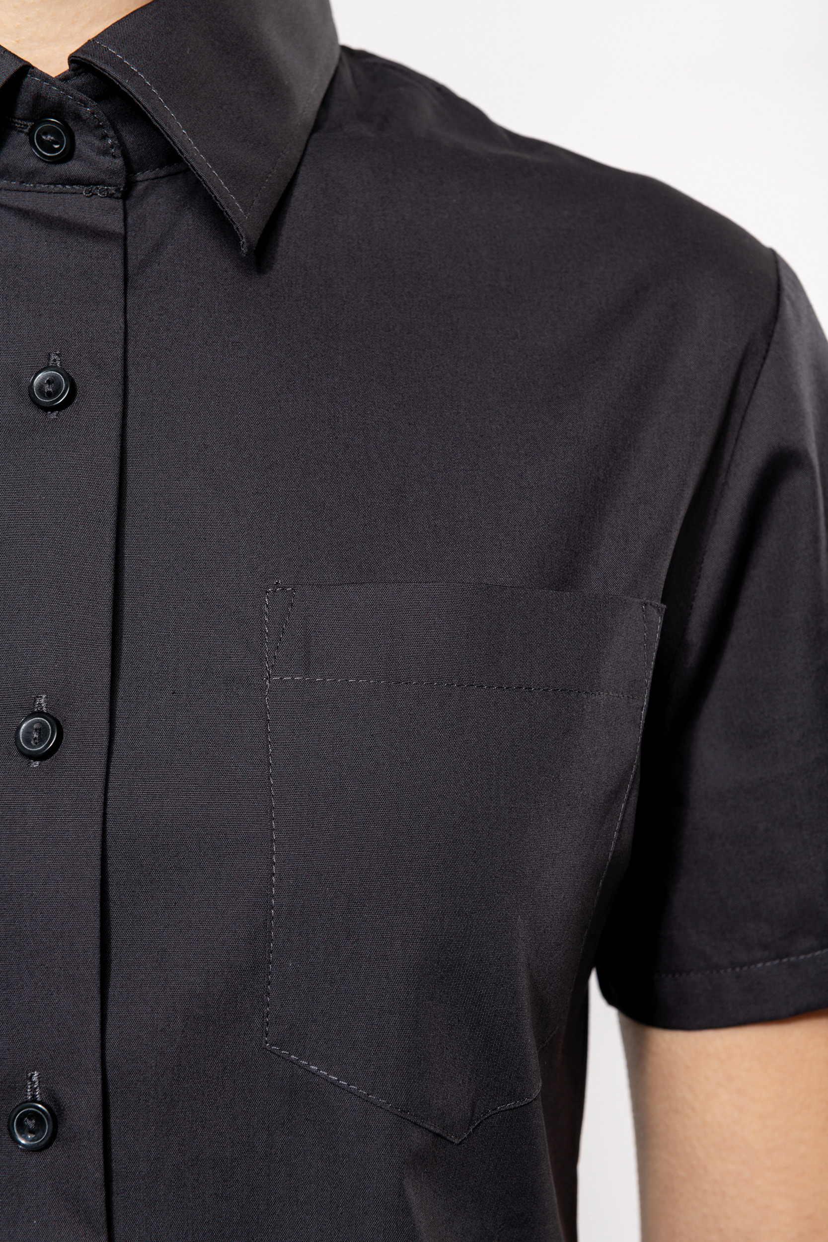 K544 - Camisa popelina manga corta mujer