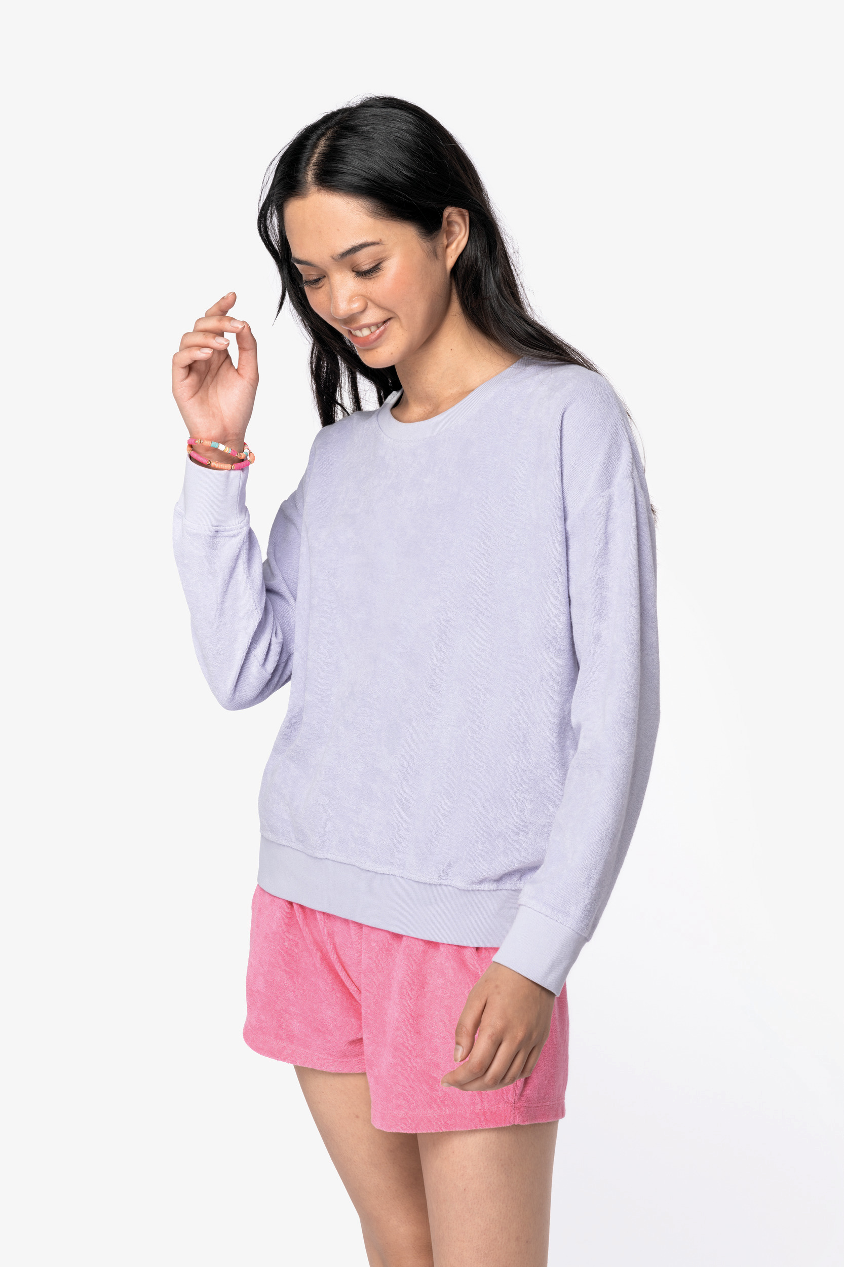 NS413 - Sudadera ecorresponsable de rizo mujer