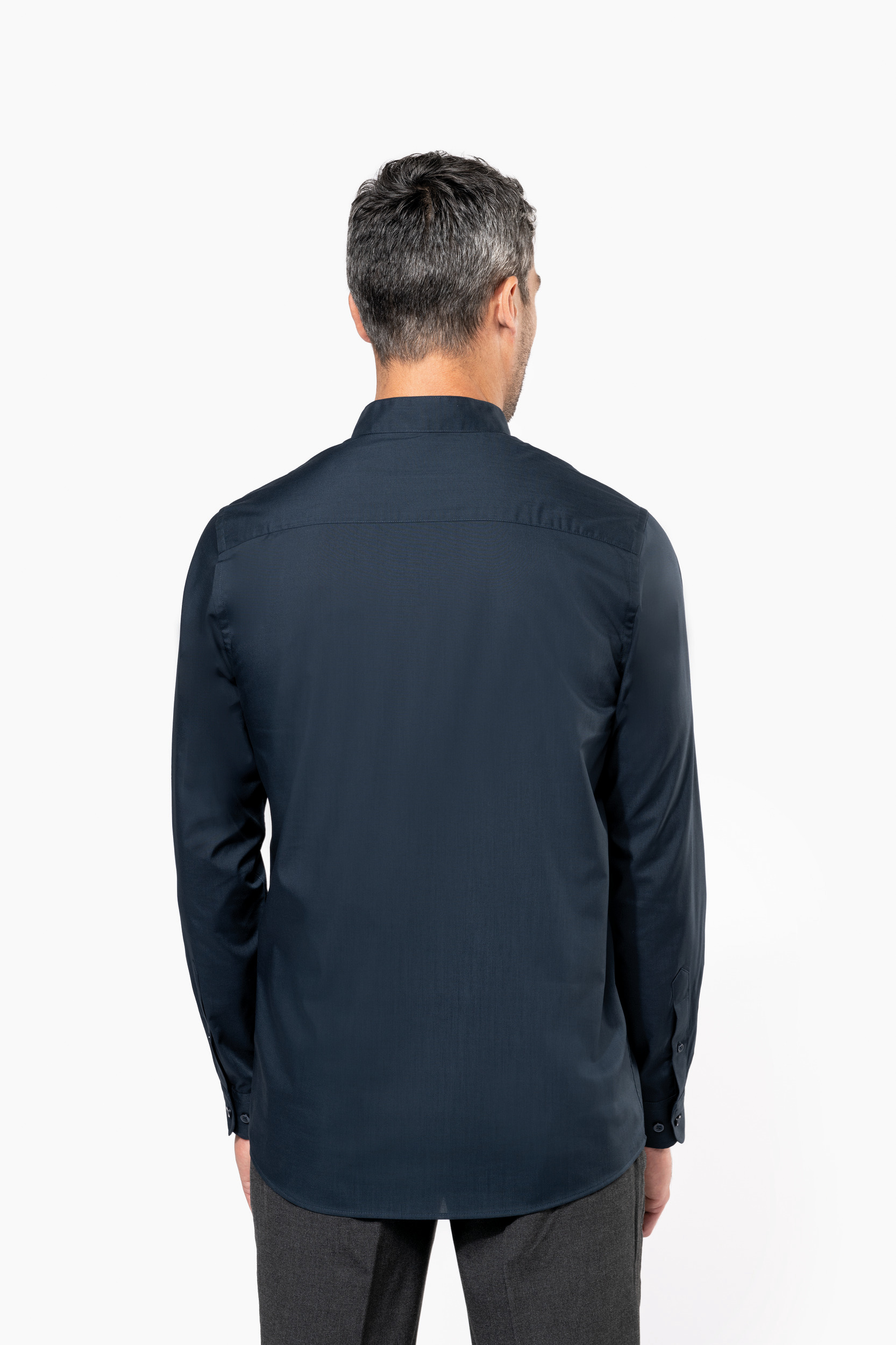 K515 - Camisa cuello mao manga larga hombre