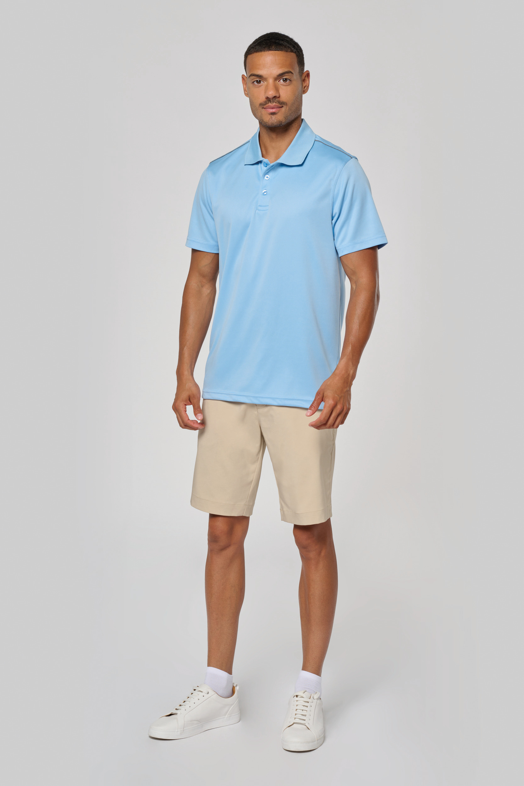 PA480 - Polo interlock de manga corta hombre