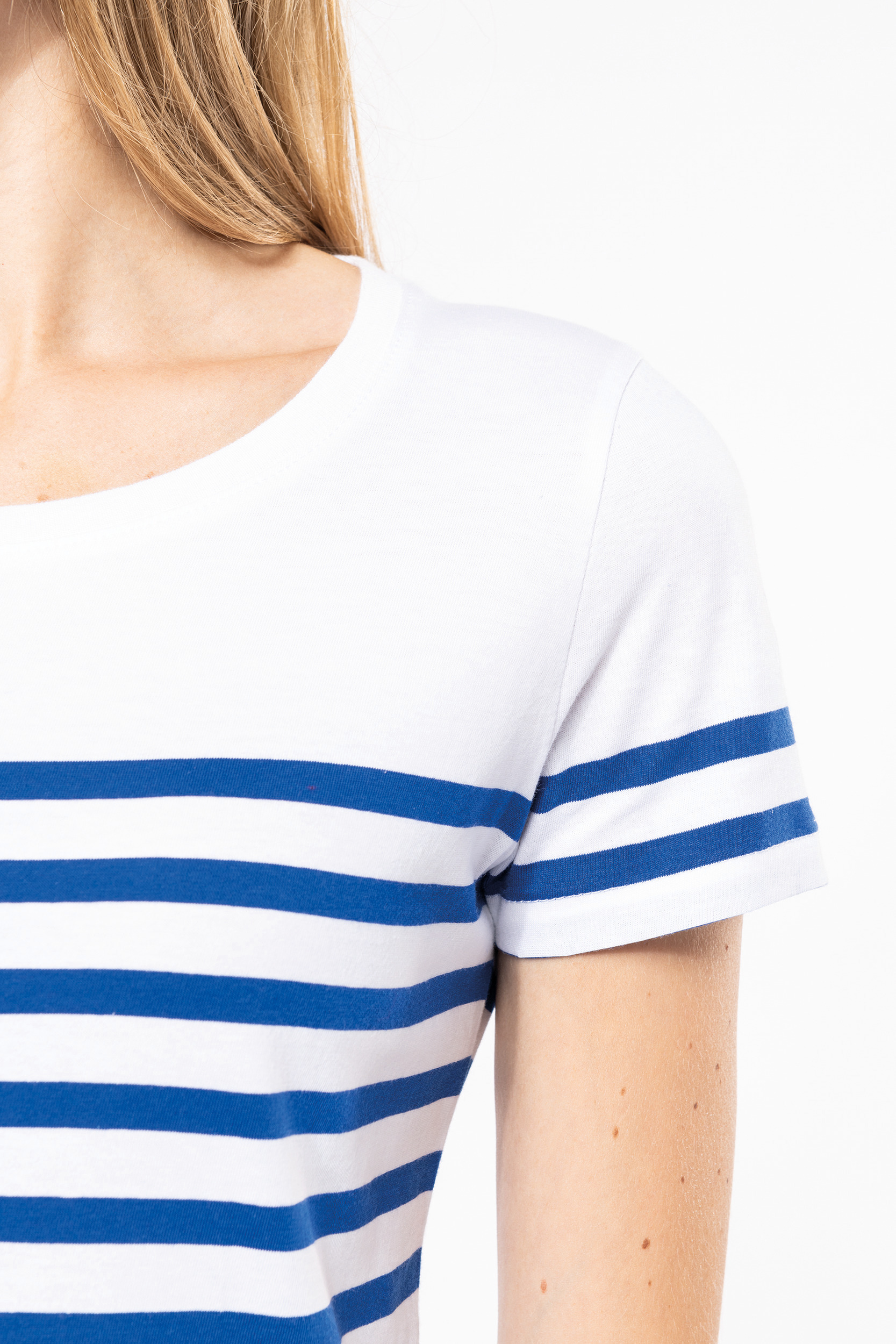 K3034 - Camiseta marinera algodón orgánico mujer