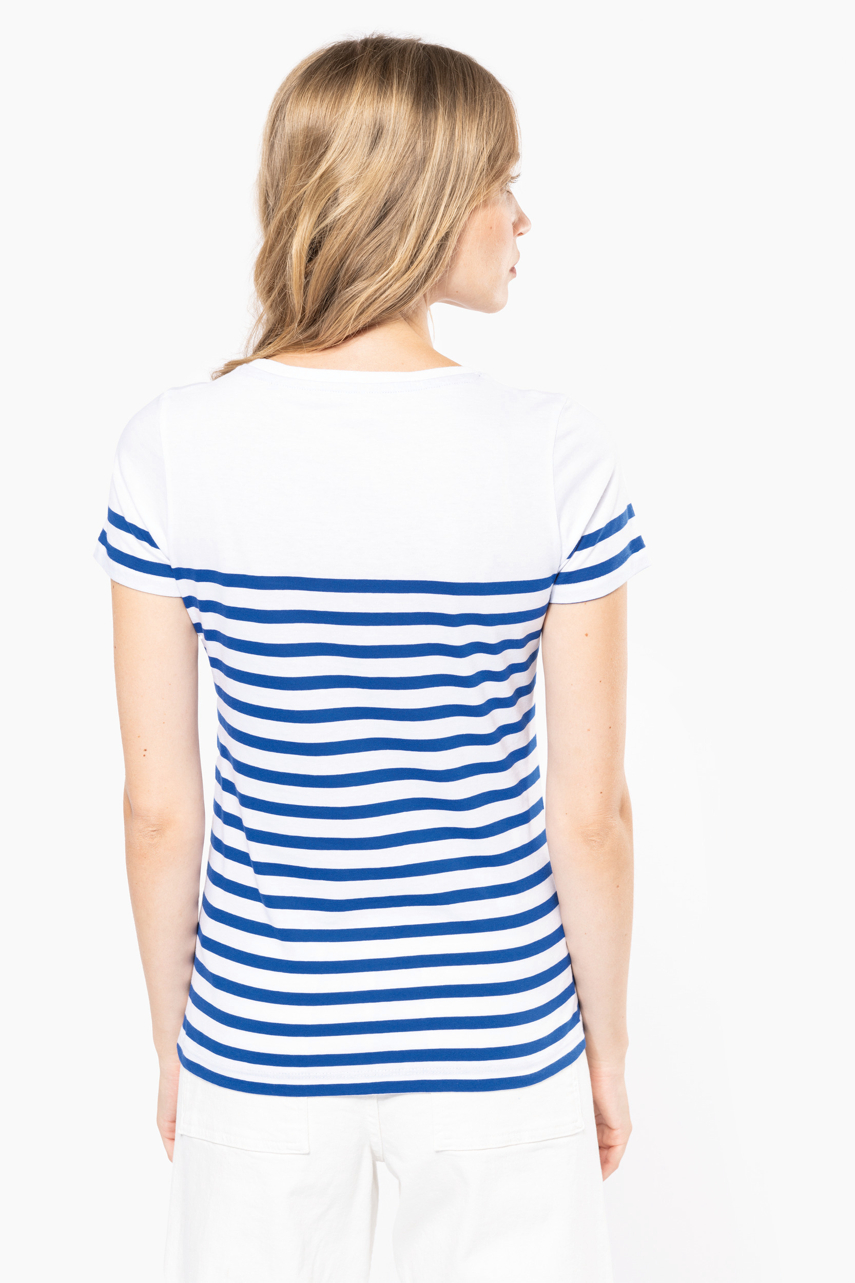 K3034 - Camiseta marinera algodón orgánico mujer