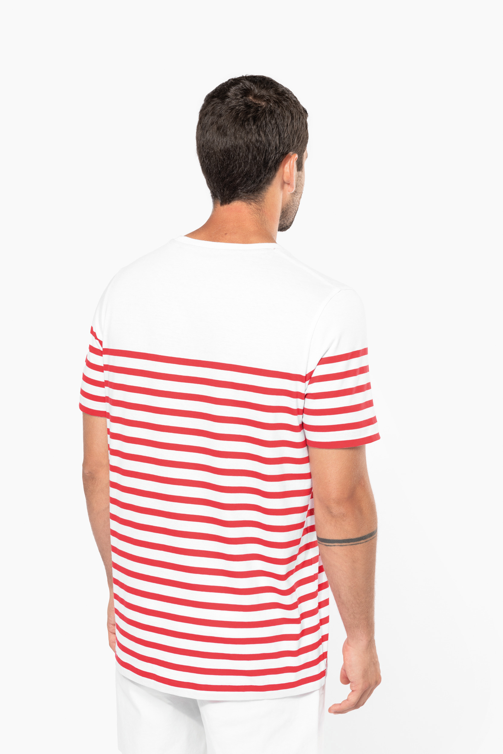 K3033 - Camiseta marinera algodón orgánico hombre