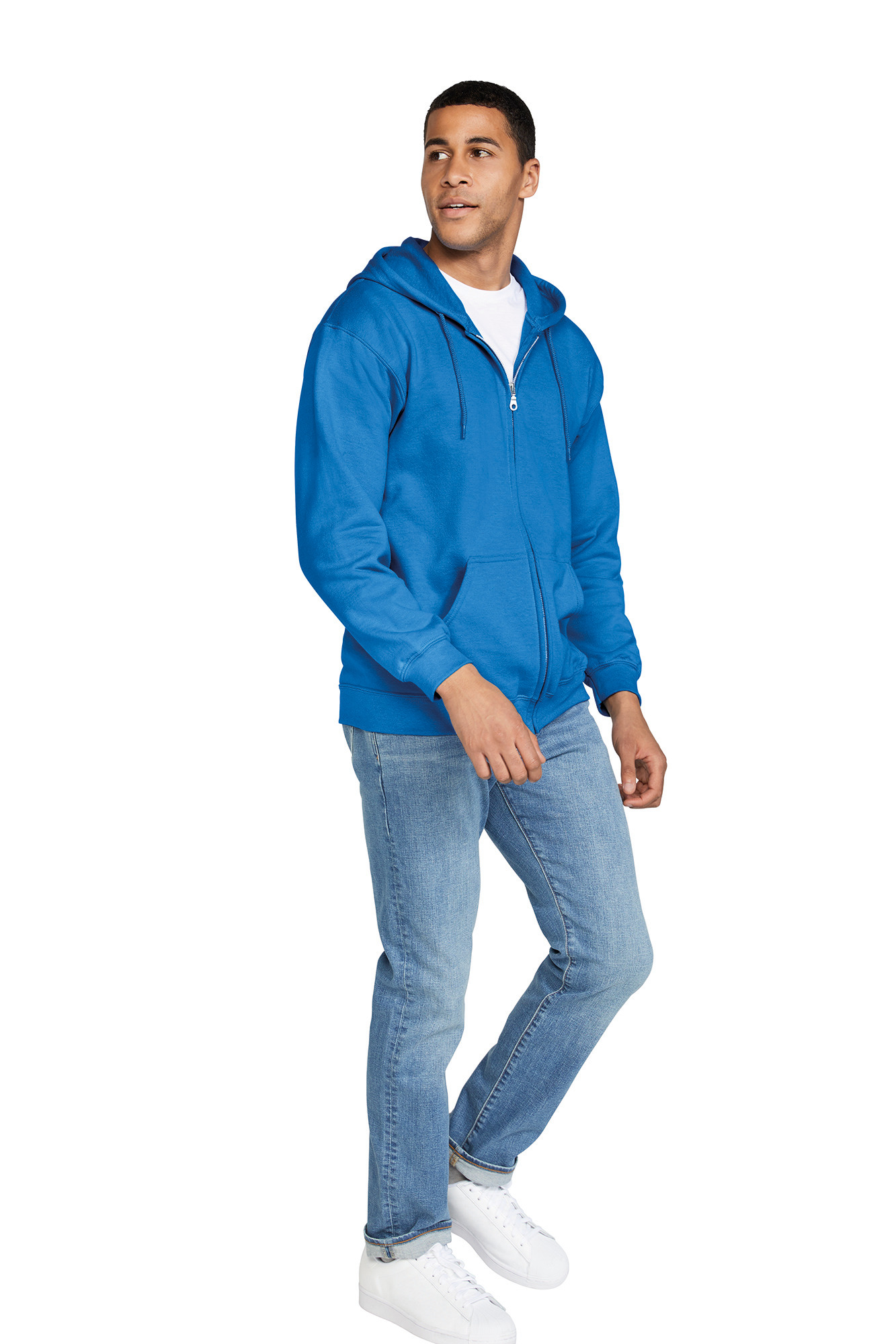 GI18600 - Sudadera Heavy Blend™ capucha y cremallera hombre