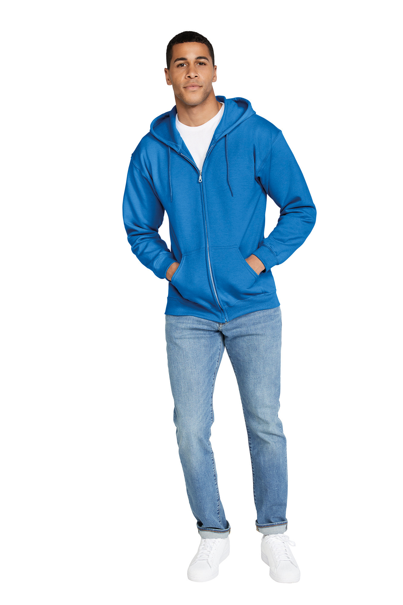GI18600 - Sudadera Heavy Blend™ capucha y cremallera hombre