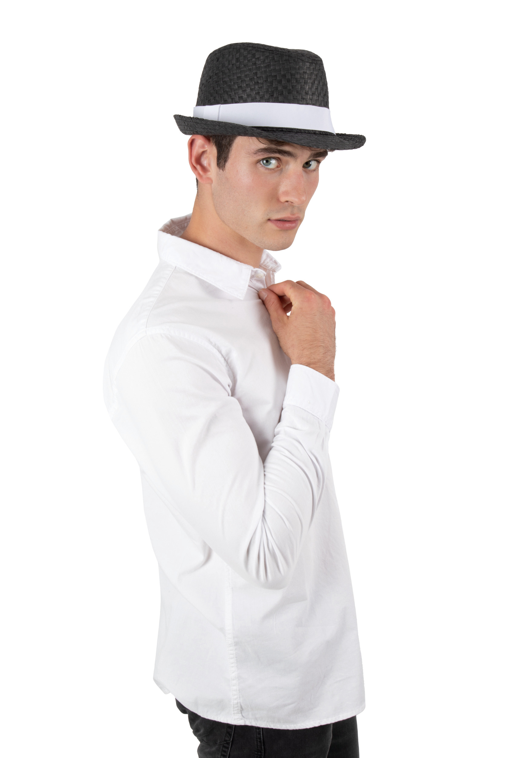 KP612 - Sombrero de paja estilo Panamá retro