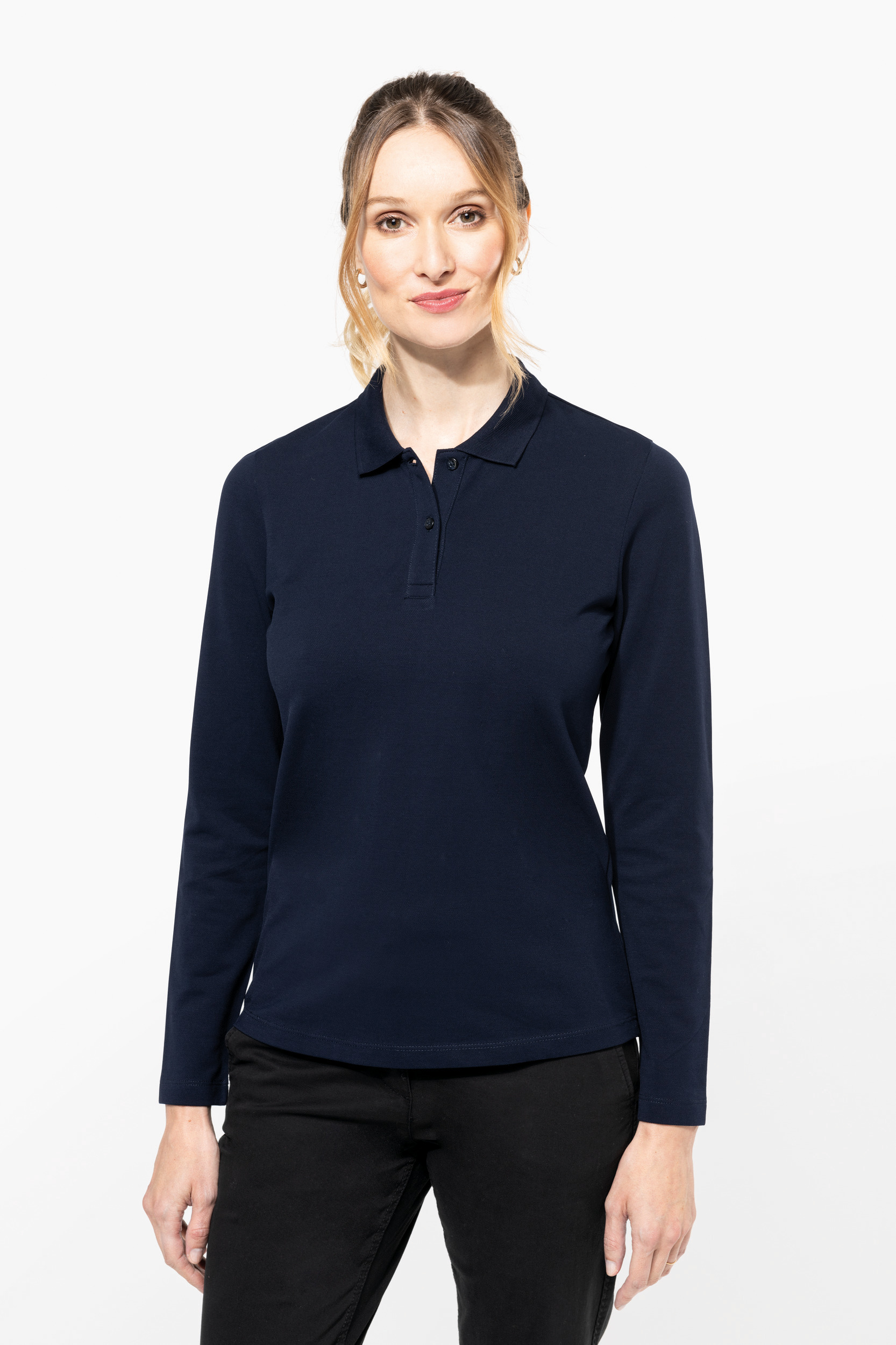 PK203 - Polo Supima® manga larga mujer
