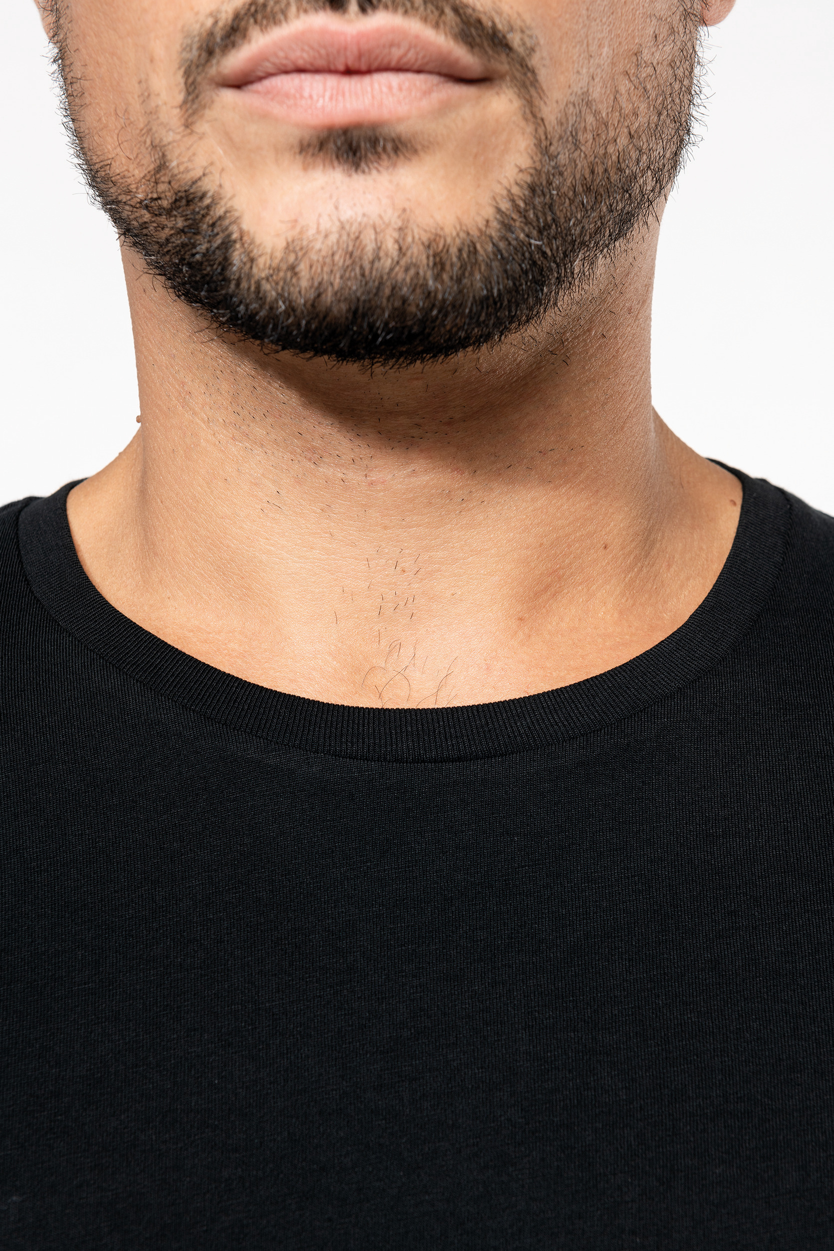 PK302 - Camiseta Supima® cuello redondo manga larga hombre