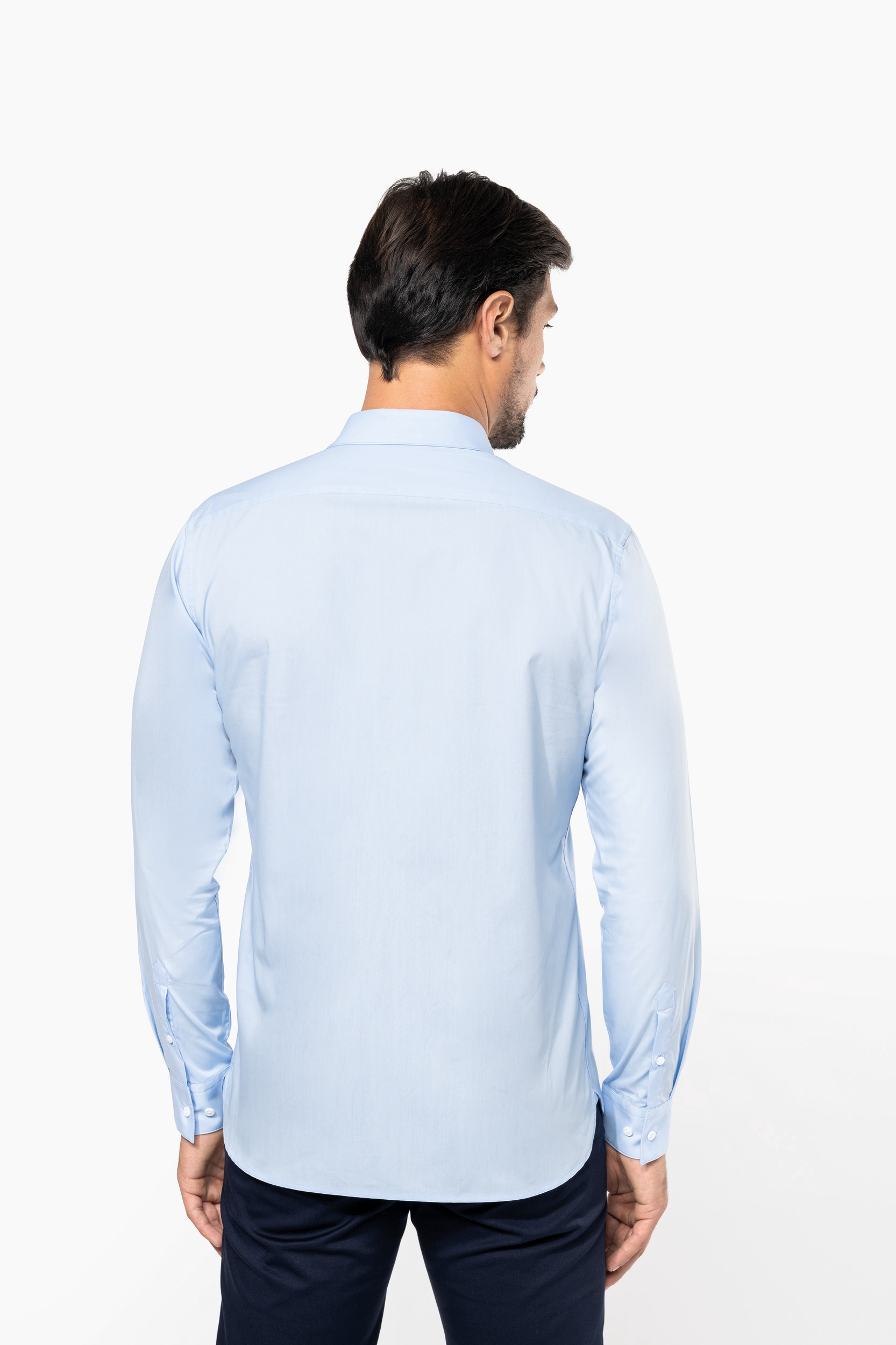 PK500 - Camisa popelina manga larga hombre